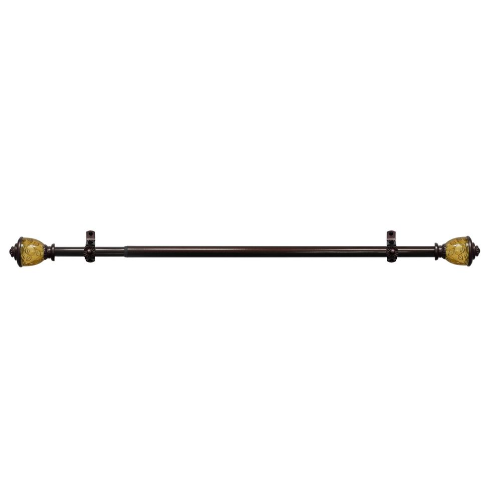 Achim Camino Lincroft Decorative Curtain Rod and Finial