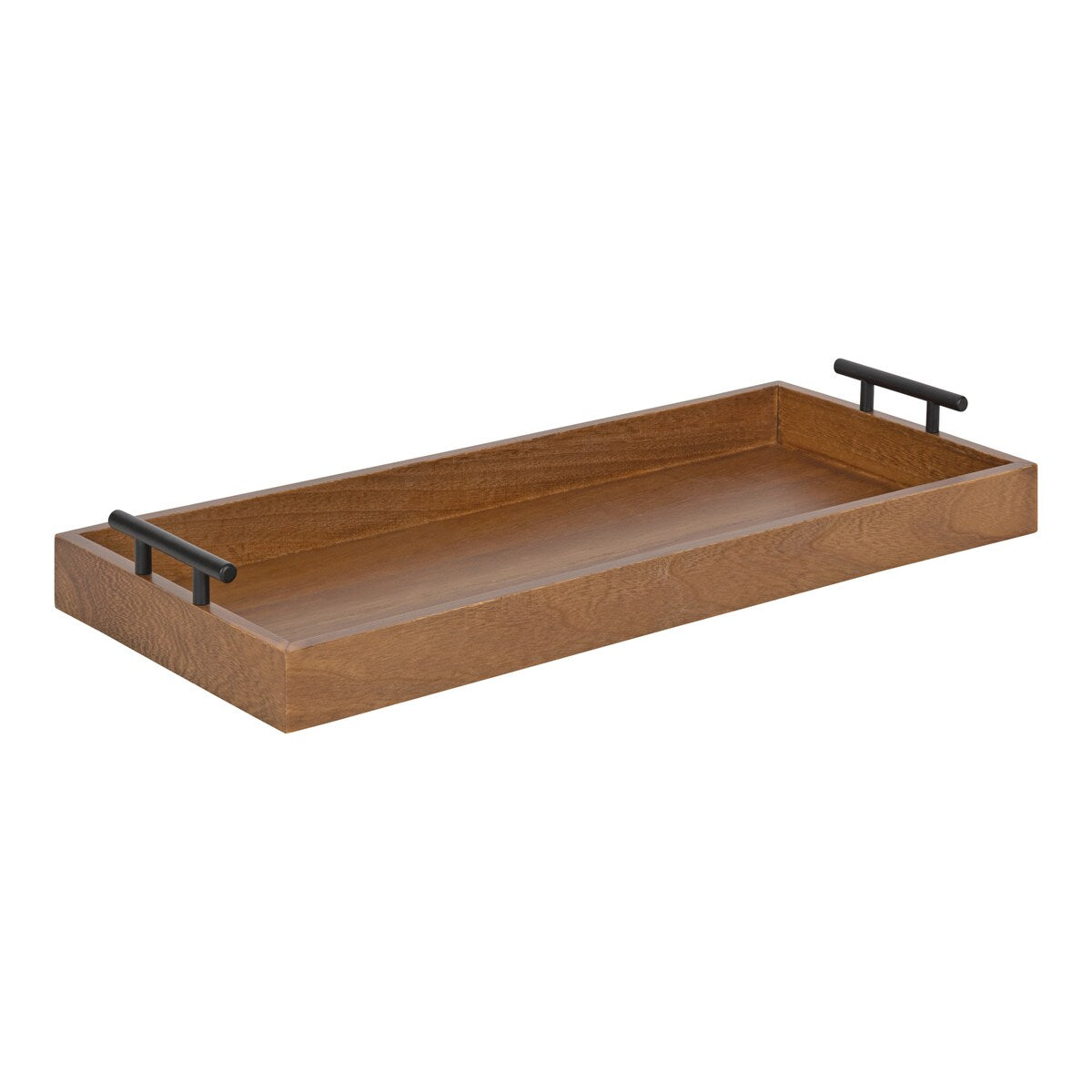 Kate and Laurel Lipton Narrow Rectangle Wood Accent Tray - 10x24