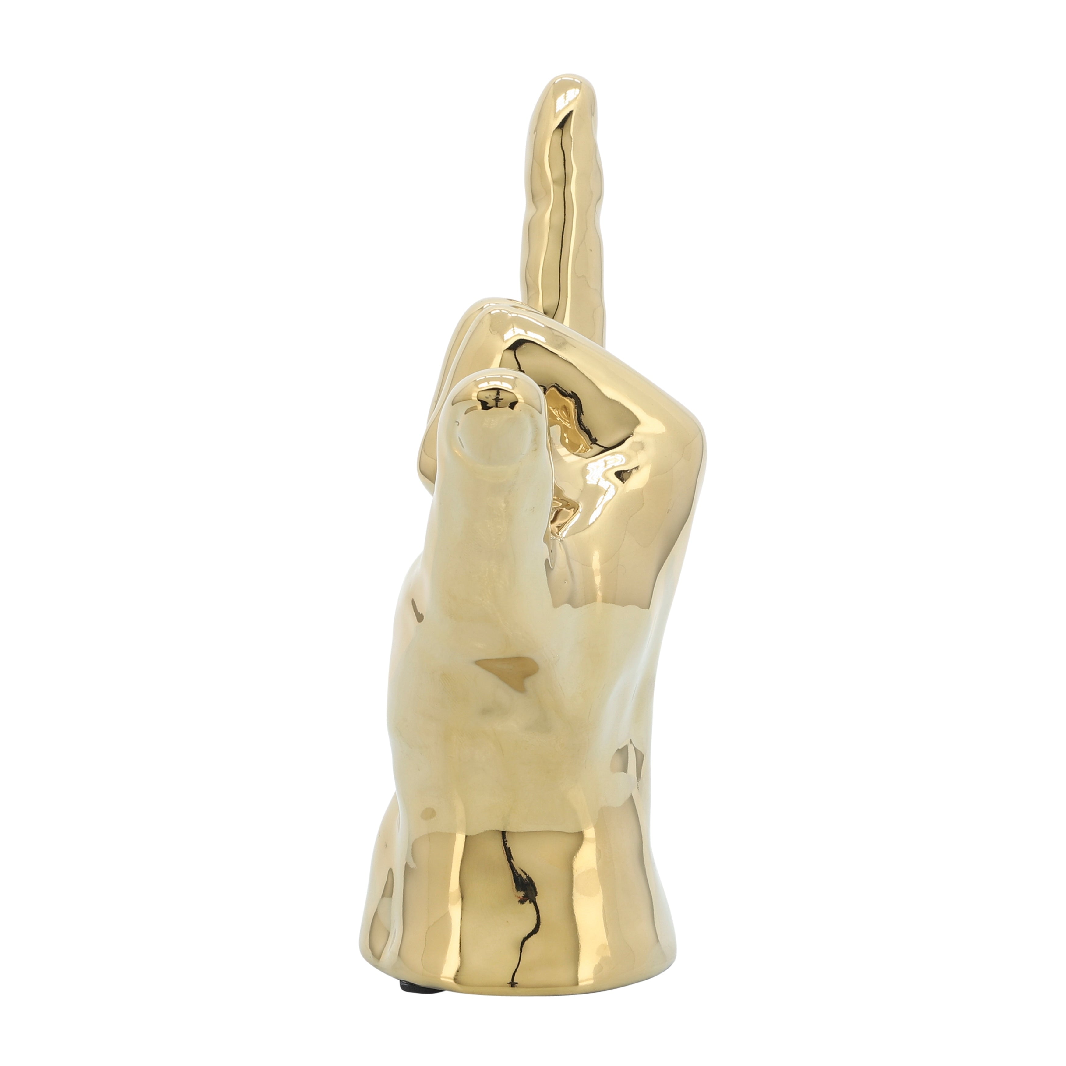 Sagebrook Home Ceramic Hand Statue Decor Symbols