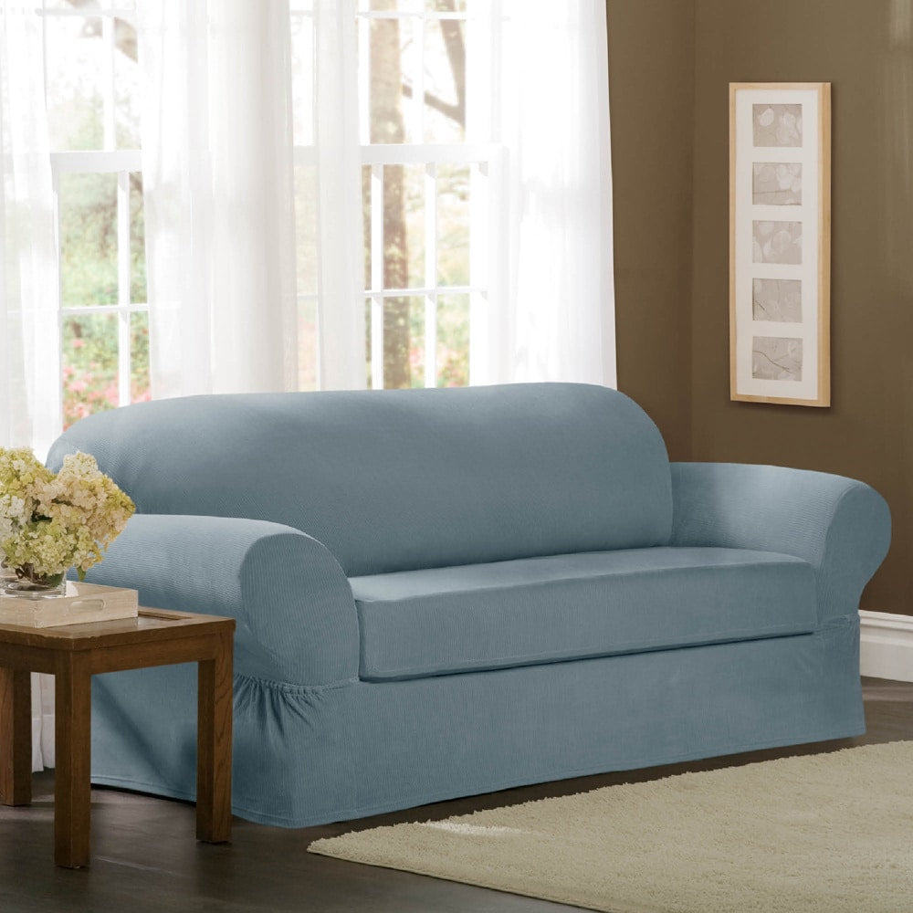 Maytex Collin 2-Piece Sofa Slipcover - 74-96 wide/34 high/38 deep