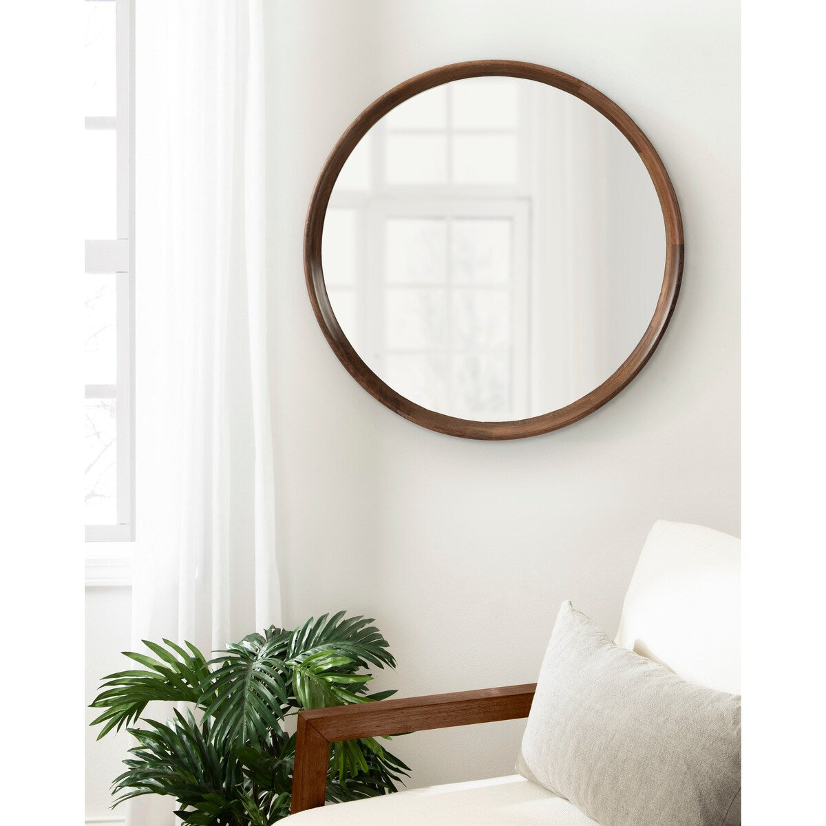 Kate and Laurel Prema Wood Framed Mirror