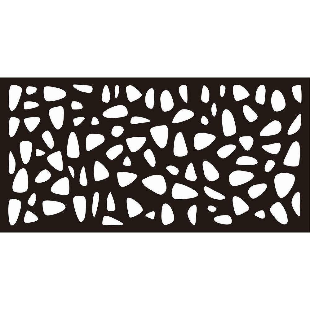 HighlandHome Laser Cut Metal Privacy Fence Screen, 24 x 48/pc