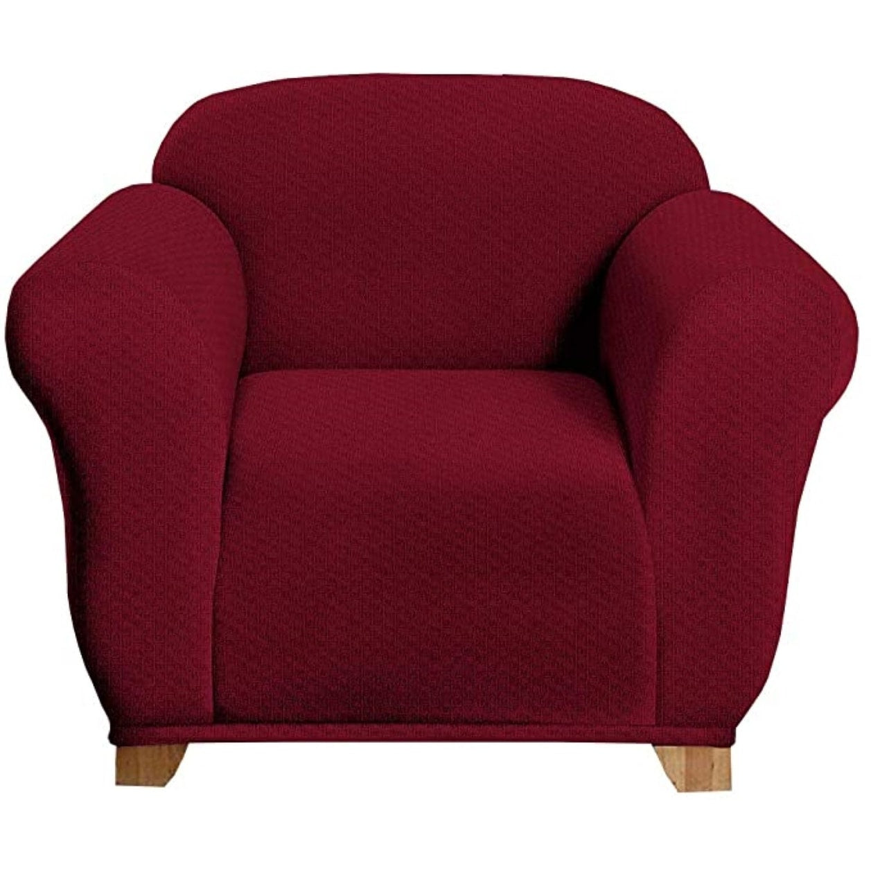 Milan Furniture Slipcover - Fitted Couch Cover, Jacquard Soft Stretch Fabric, Non-Slip, Arm Chair