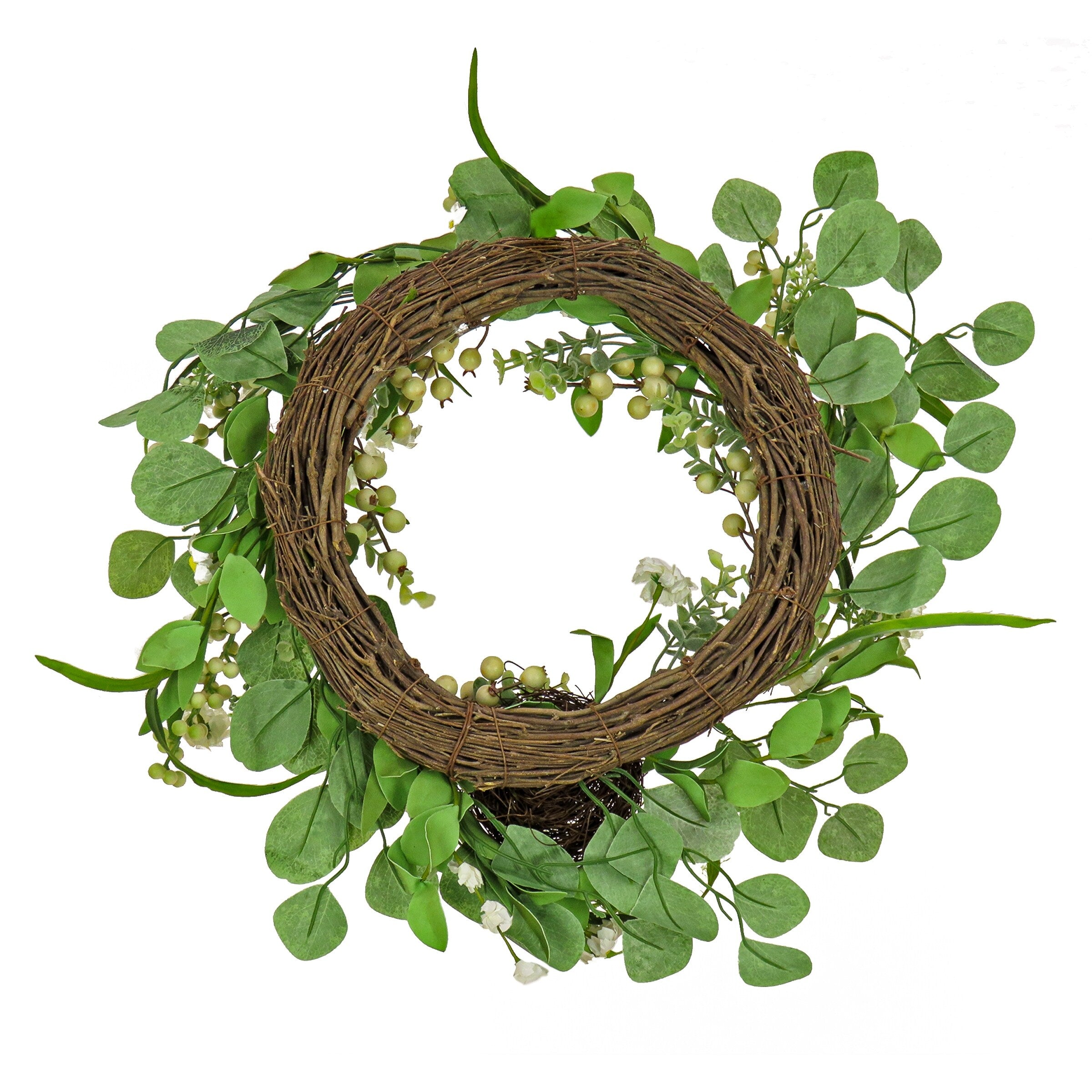 National Tree Company 20 in. Daisies and Berries Wreath