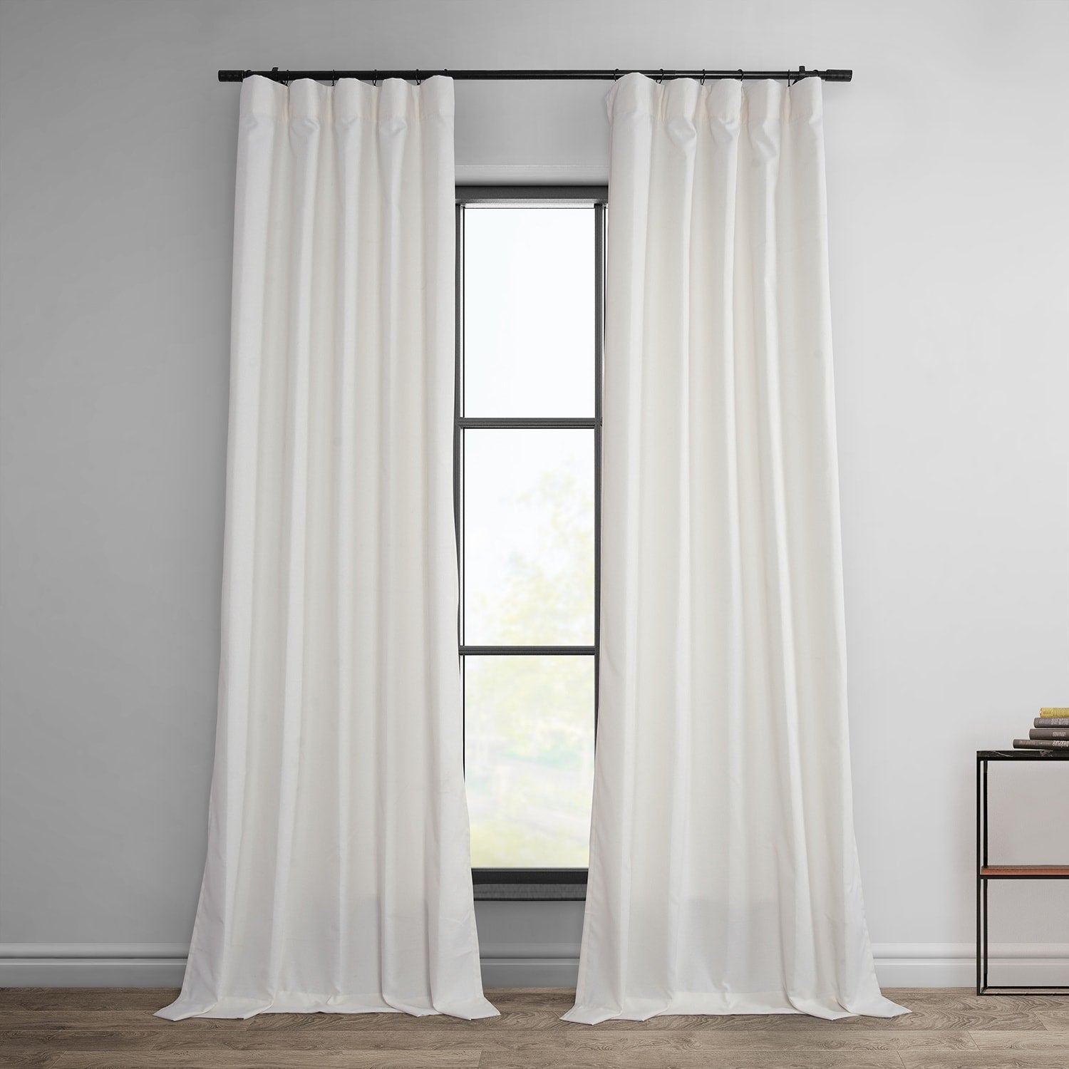 Exclusive Fabrics Dobby Linen Light Filtering Curtains (1 Panel)