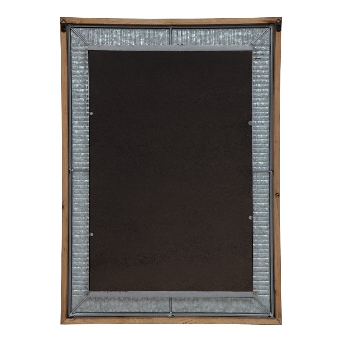 Kate and Laurel Deely Wood and Metal Wall Mirror