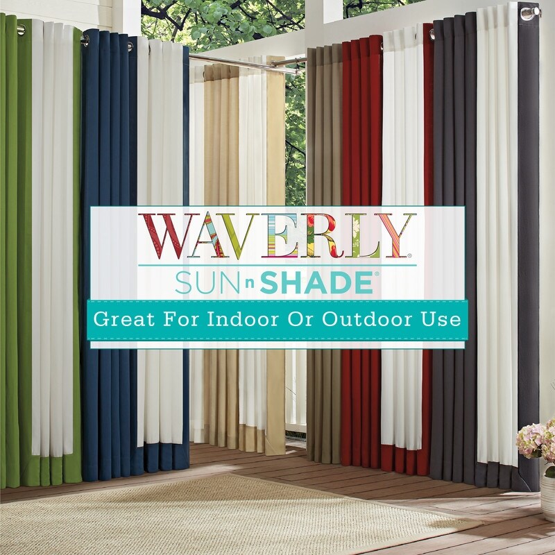 Waverly Sun n Shade Hampton Solid Indoor/Outdoor Grommet Panel