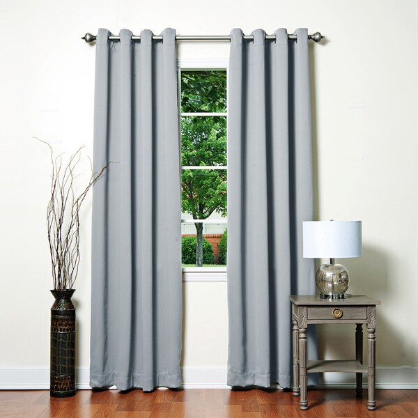 Aurora Home Grommet Top Thermal Insulated 96-inch Blackout Curtain Panel Pair - 52 x 96 - 52 x 96