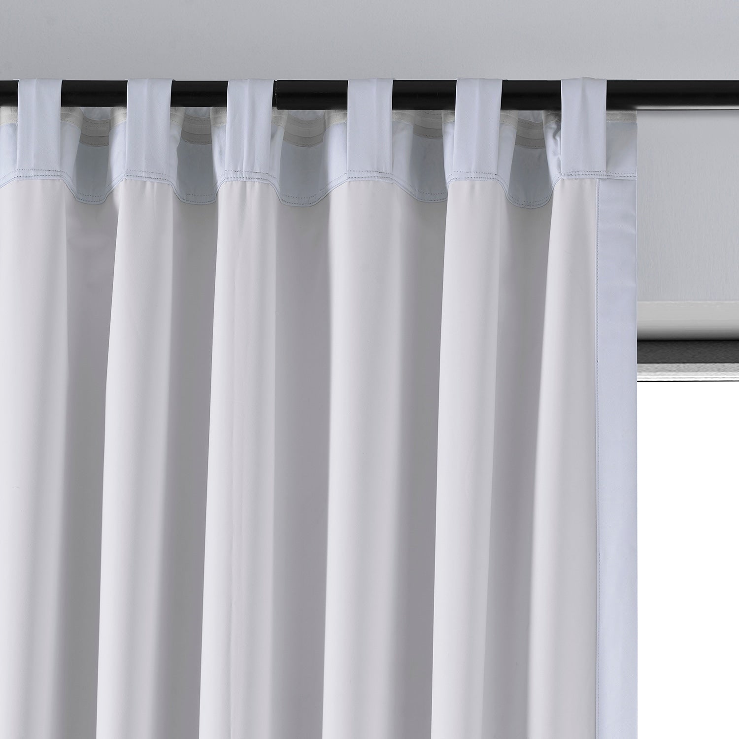 Exclusive Fabrics Essential Polyester Solid Blackout Curtains - Thermal Insulated Window Curtains Rod Pocket (Single Panel)