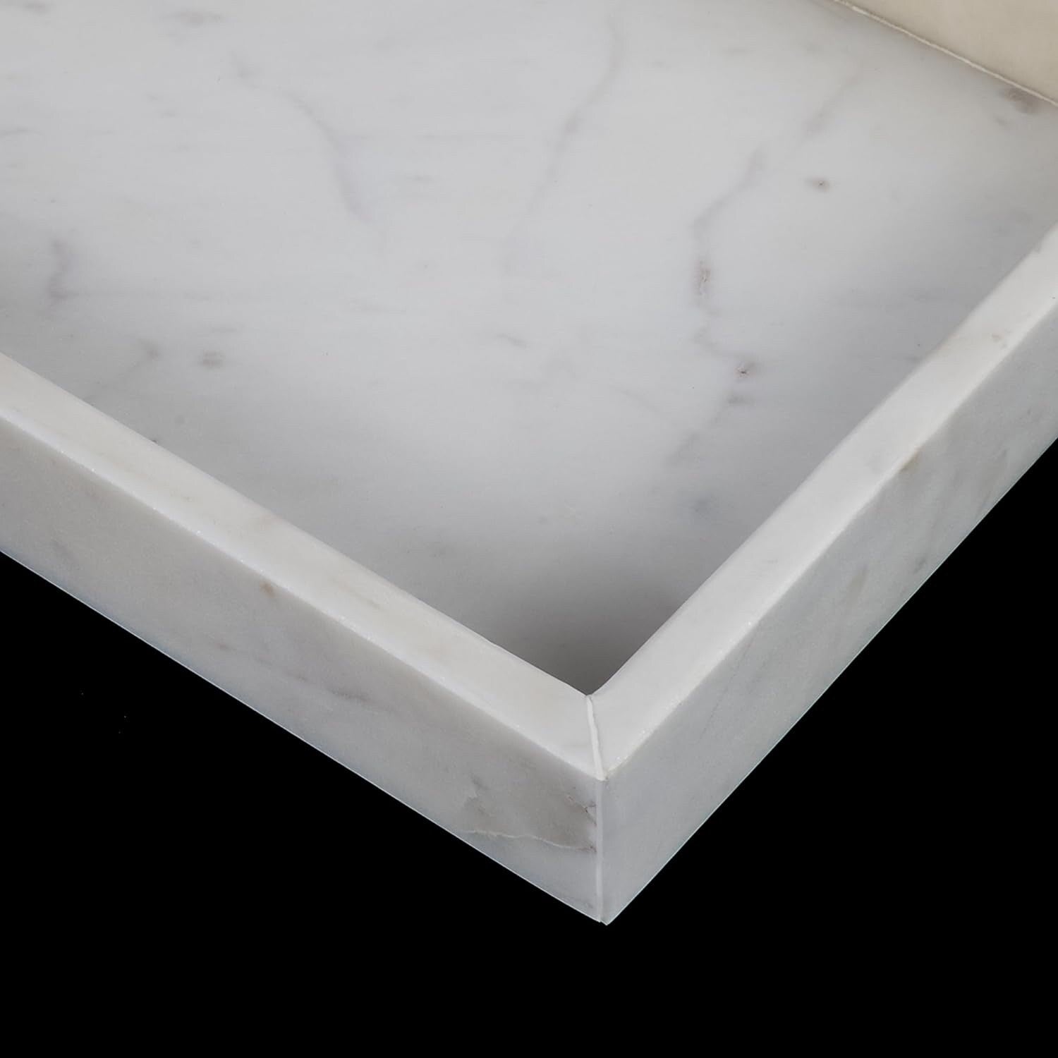 Aurora Home Marble Rectangle Tray