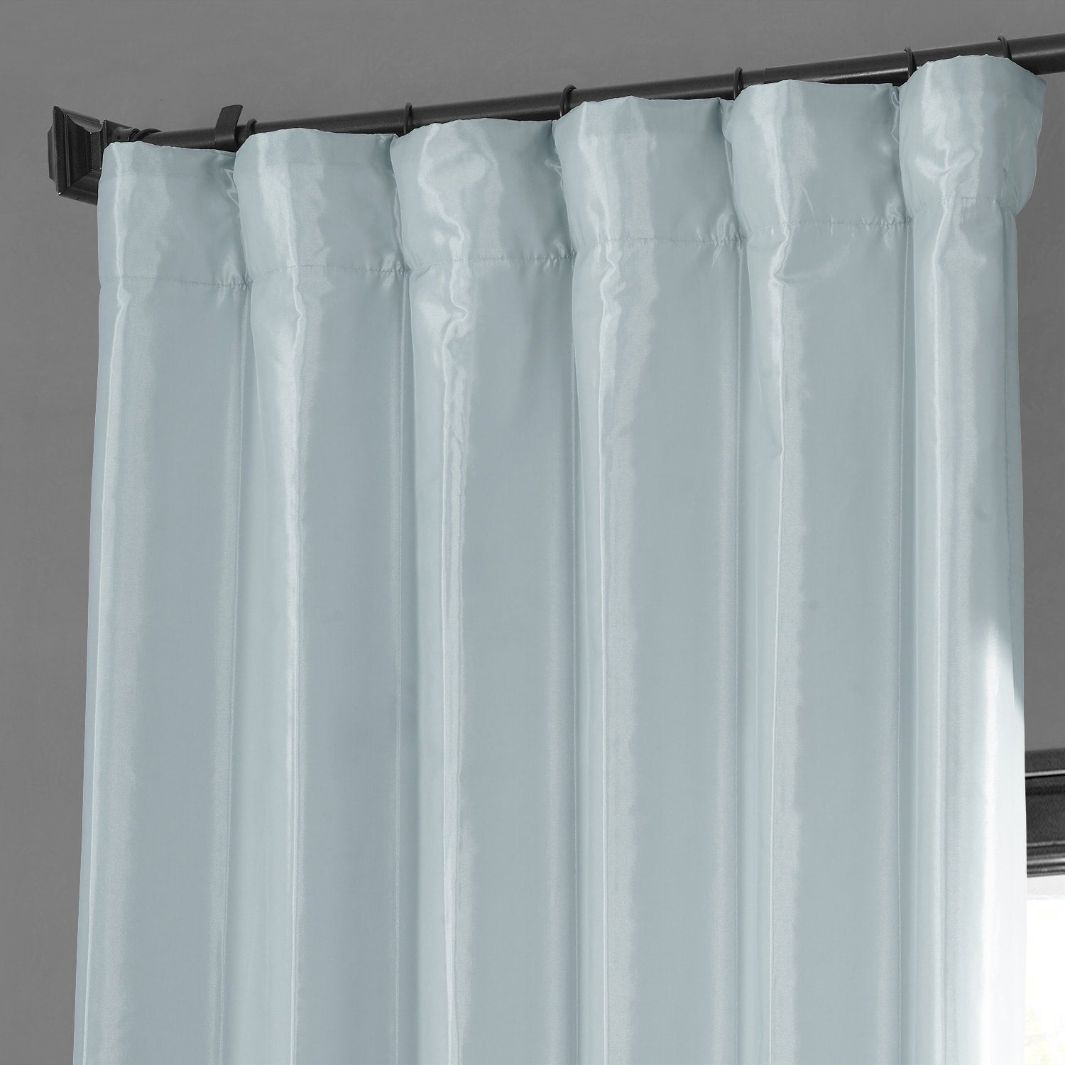 Exclusive Fabric Blackout Faux Silk Taffeta Curtain (1 Panel)