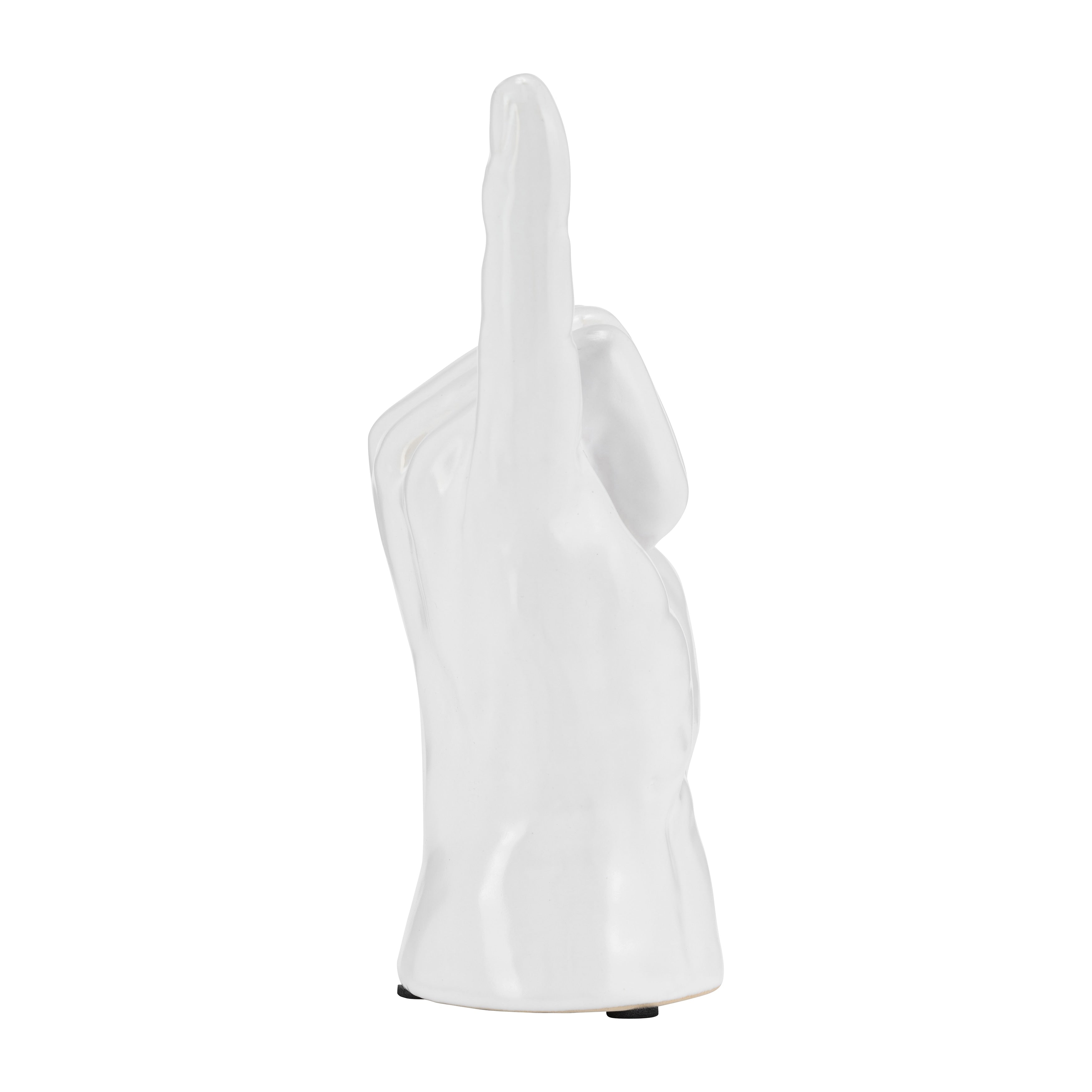 Sagebrook Home Ceramic Hand Statue Decor Symbols