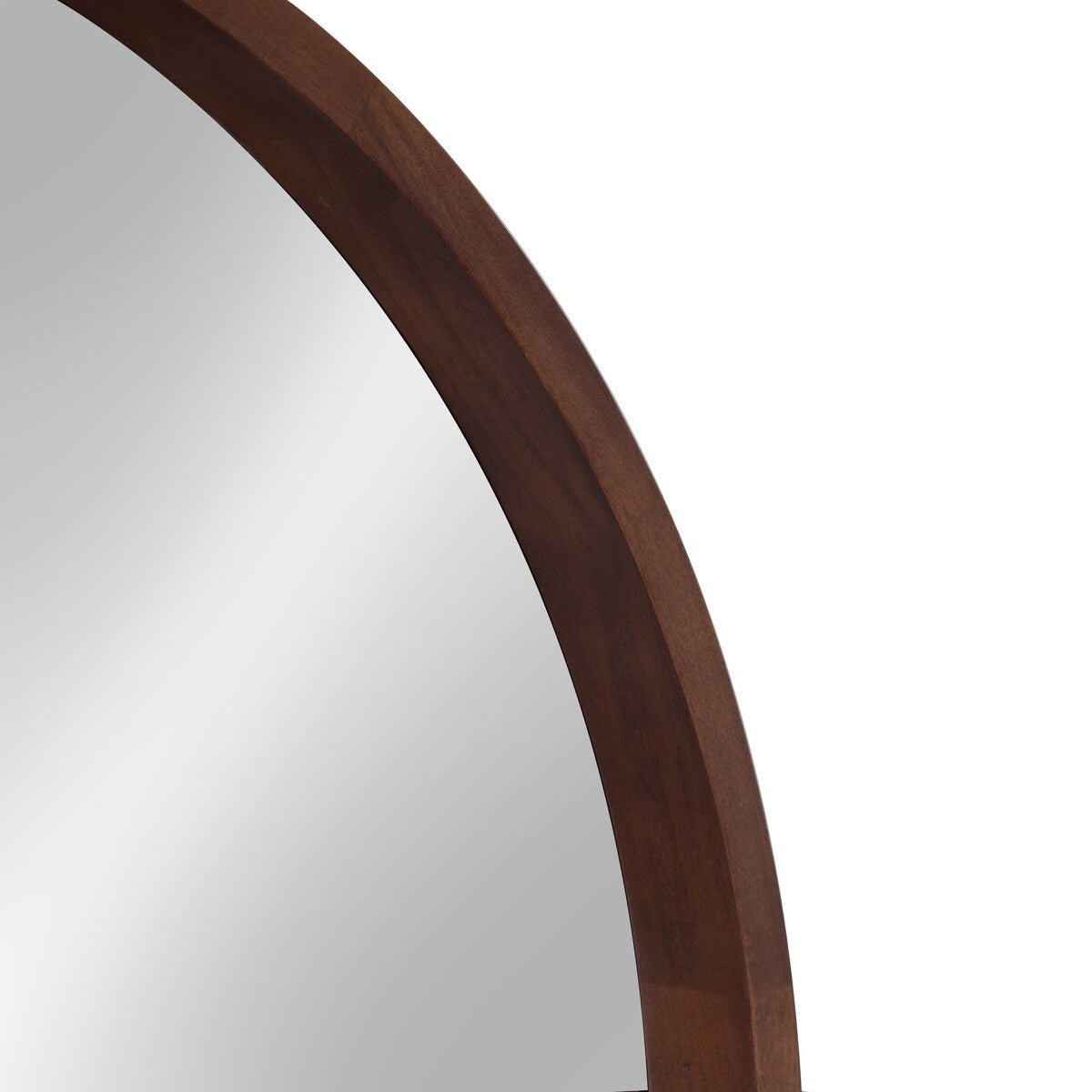 Hutton Round Decorative Wood-framed Wall Mirror