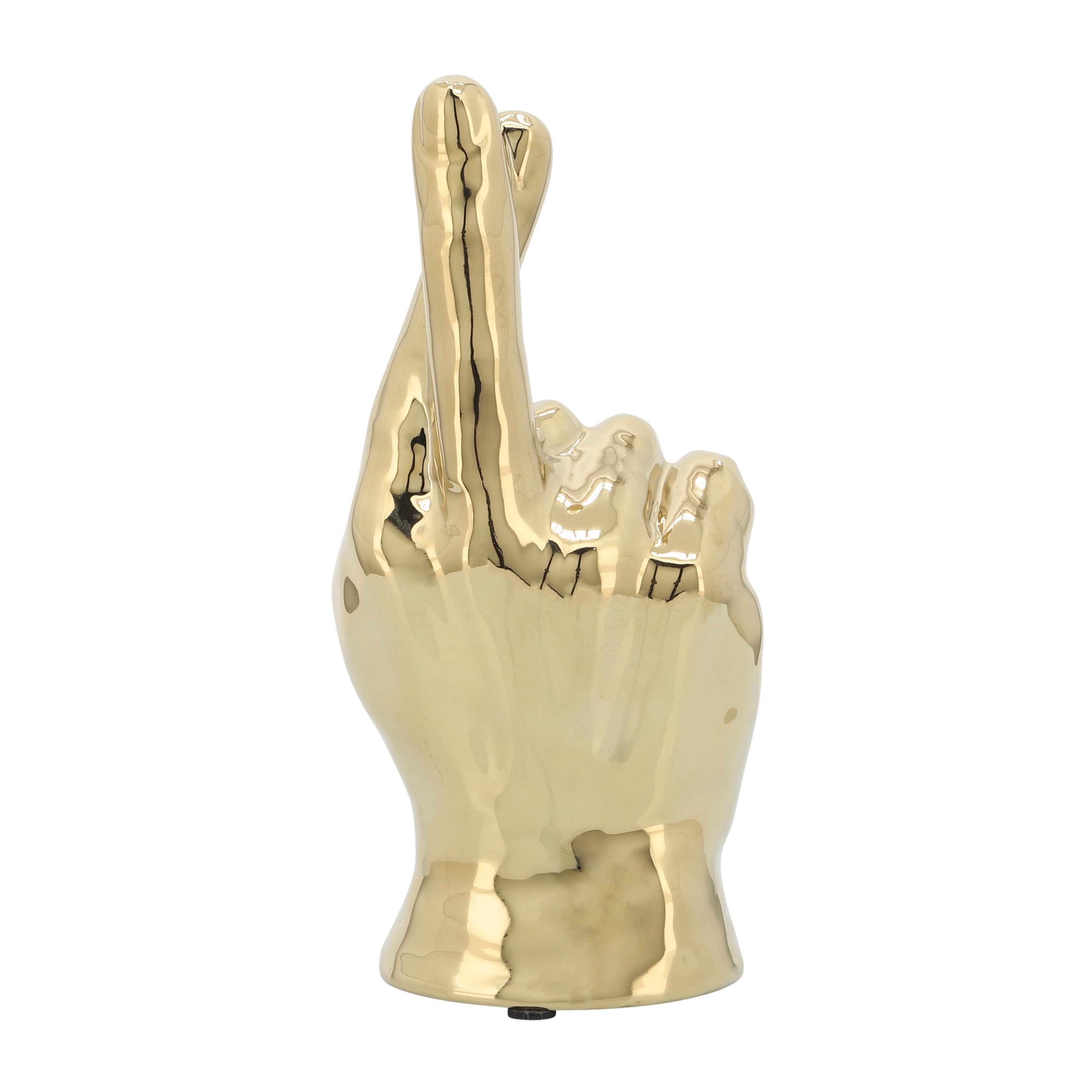 Sagebrook Home Ceramic Hand Statue Decor Symbols