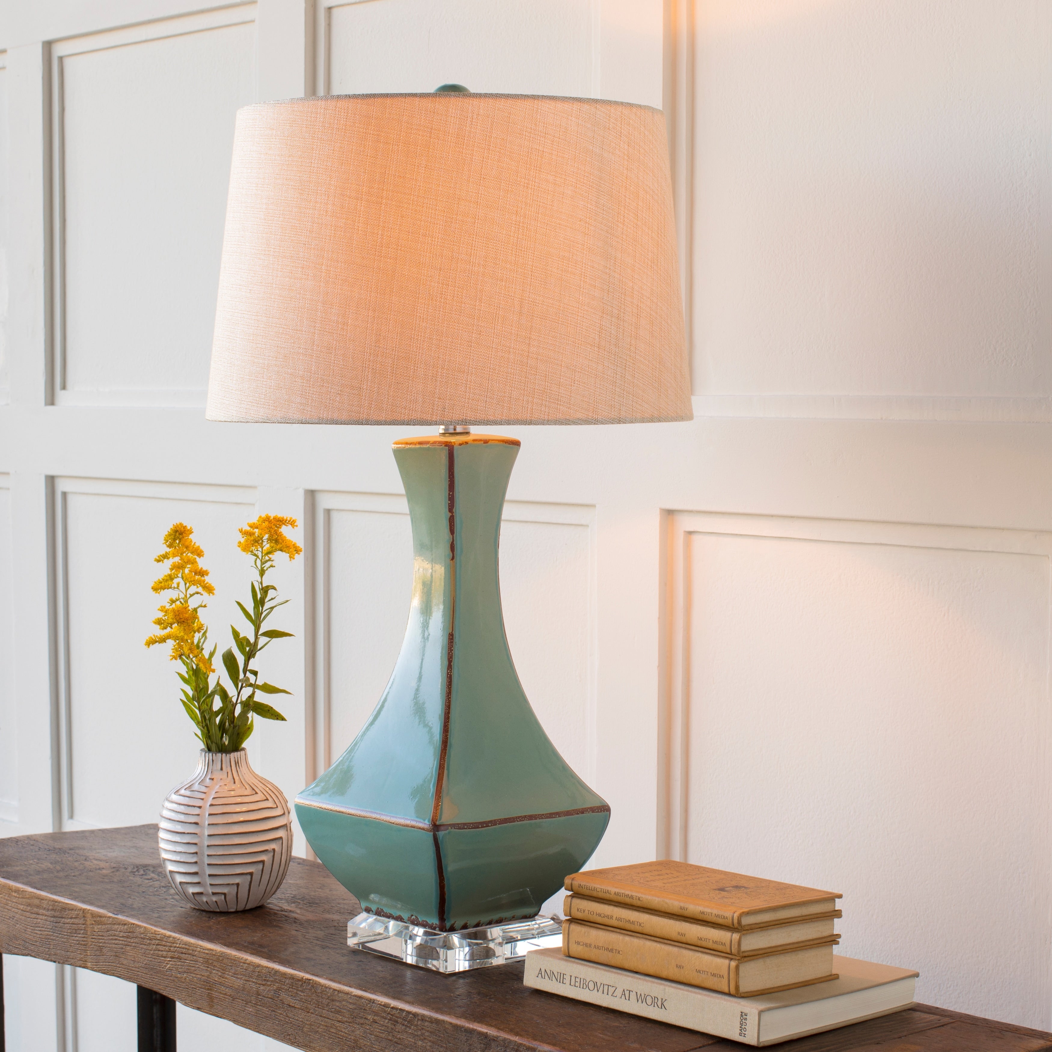 Livabliss Enclave Glazed Table Lamp