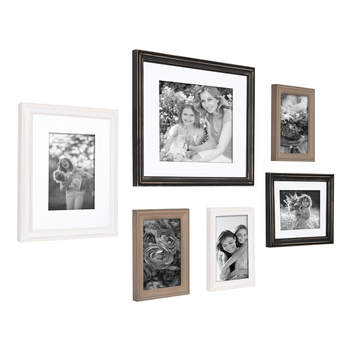 Kate and Laurel Bordeaux Gallery Wall Frame Set