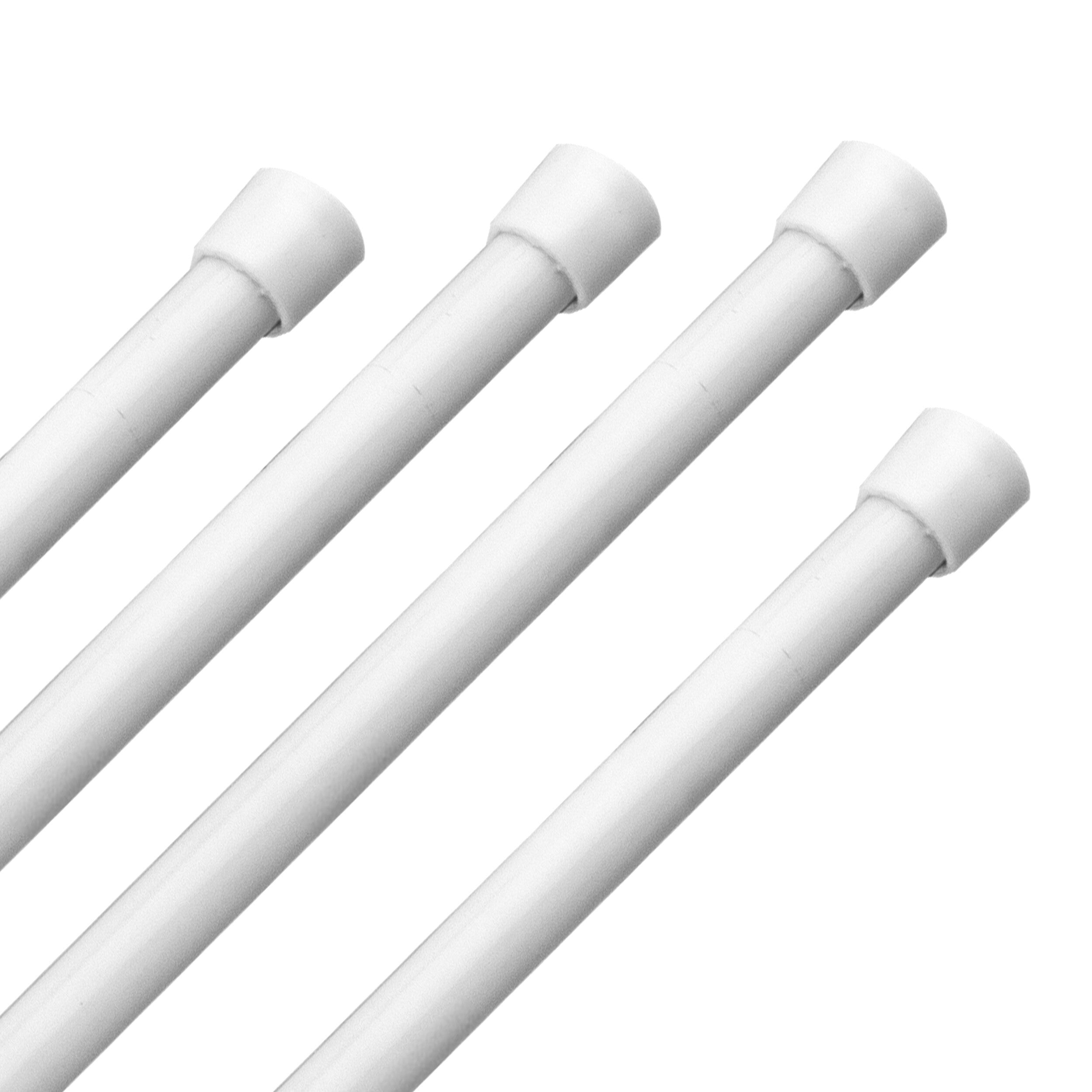 InStyleDesign 1/3 Round Spring Tension Rod - Set of 4