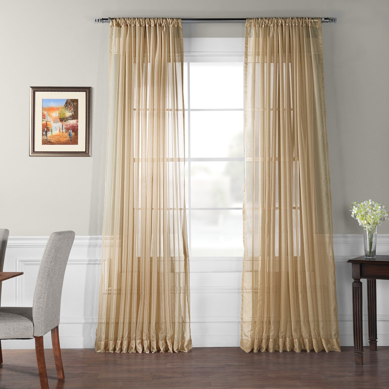 Exclusive Fabrics Signature Extra Wide Sheer Curtain Panel (1 Panel)