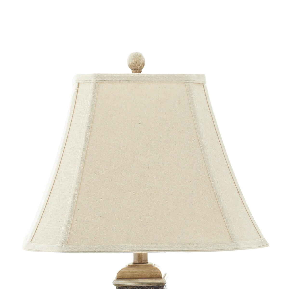 Polystone Room Table Lamp with Tapered Shade - Set of 2 Brown - Roche River Decor