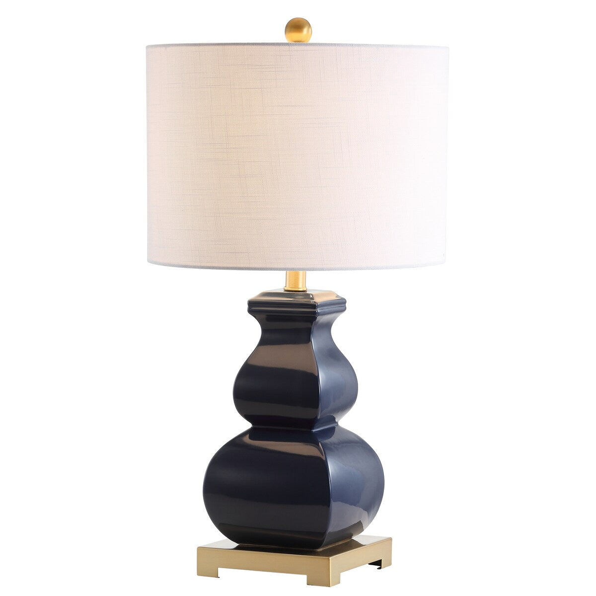 Diana 25.5 Ceramic LED Table Lamp, Navy/Gold by JONATHAN Y