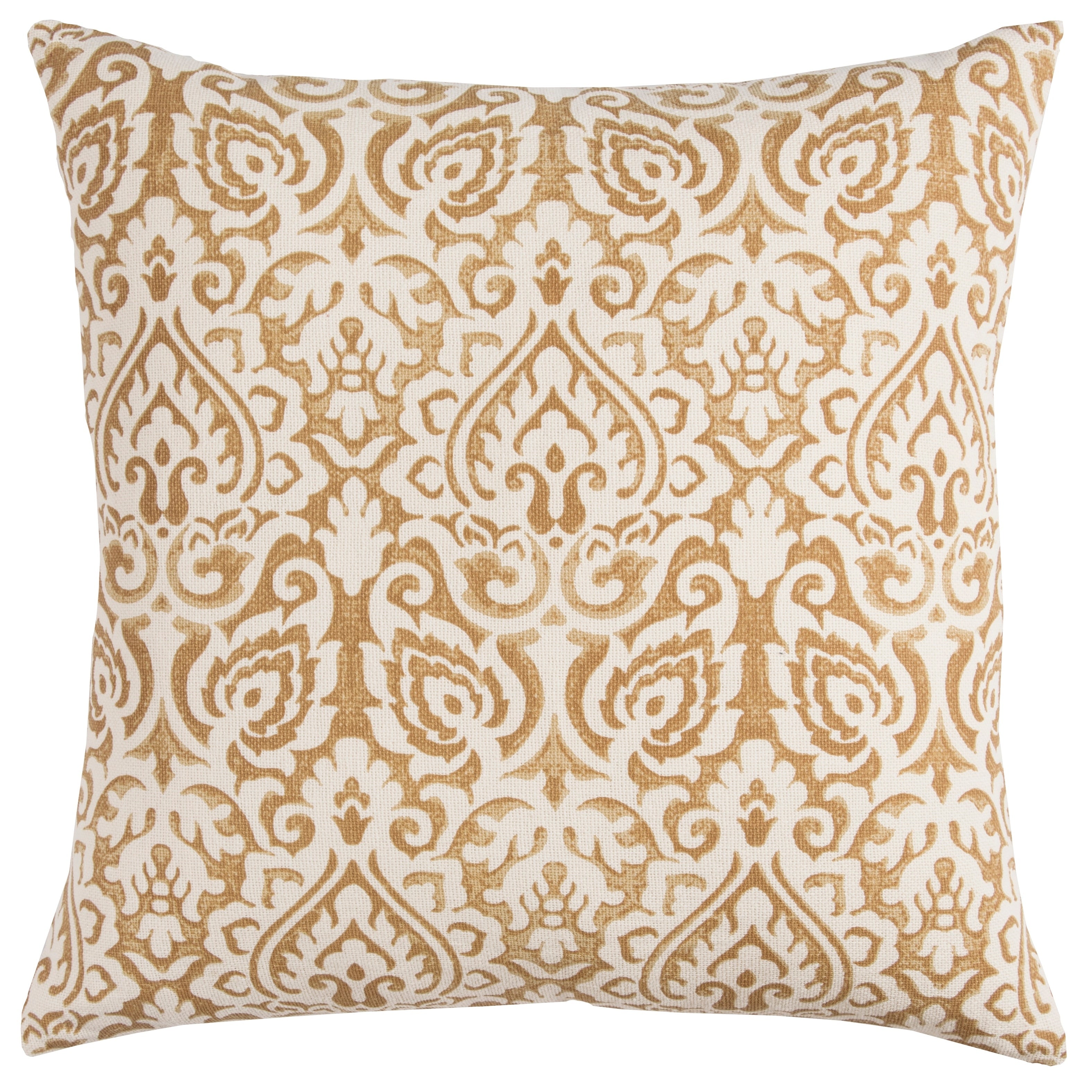 Rizzy Home Distressed Damask Print Throw Pillow Cover