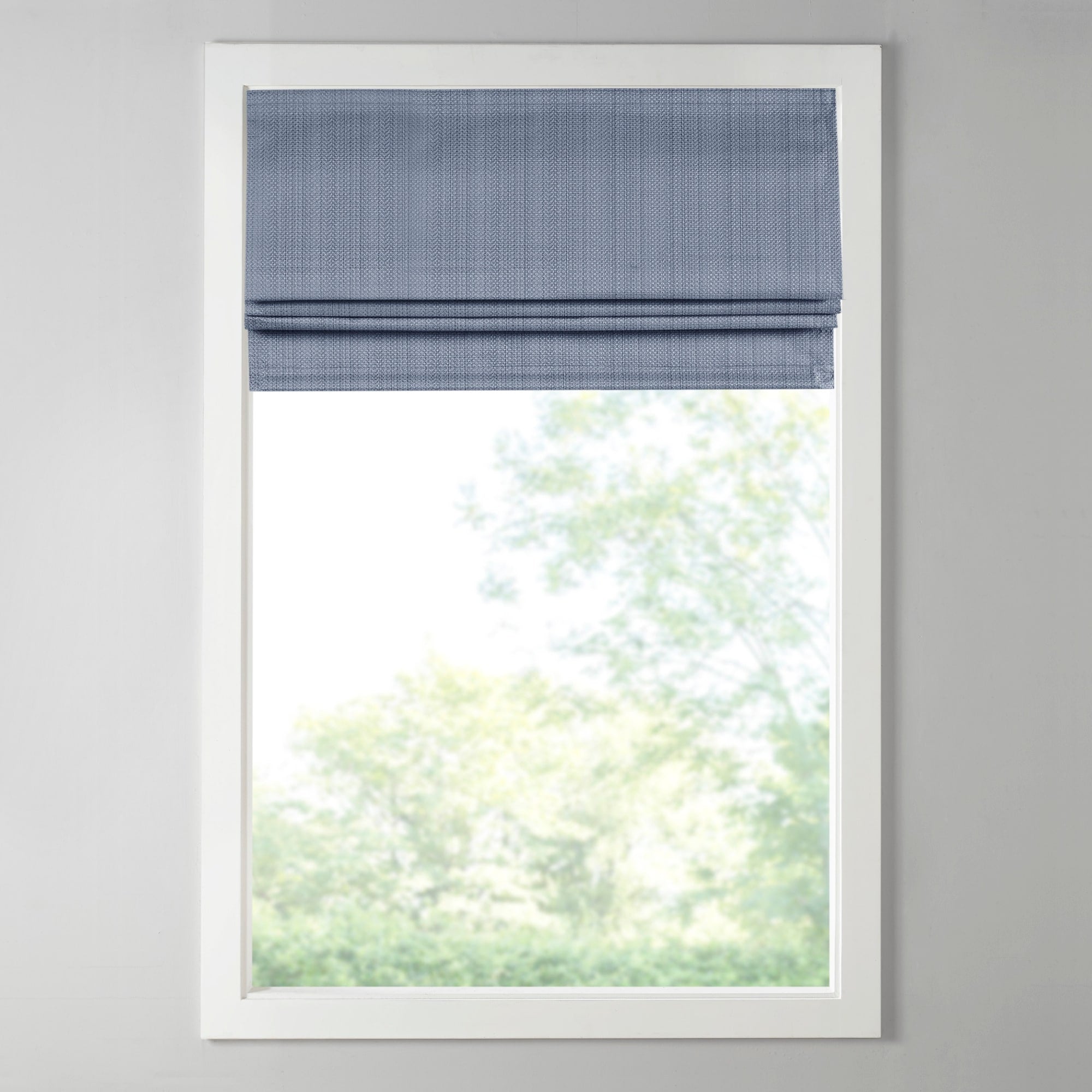 Madison Park Colm Basketweave Room Darkening Cordless Roman Shade