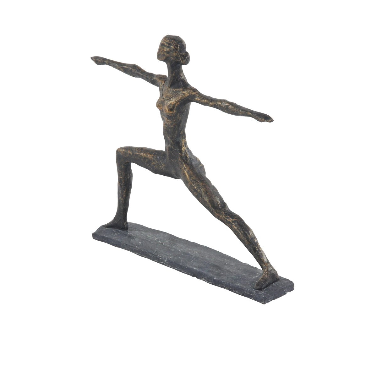 Polystone Yoga Decorative Sculpture - Brass - Roche River Decor