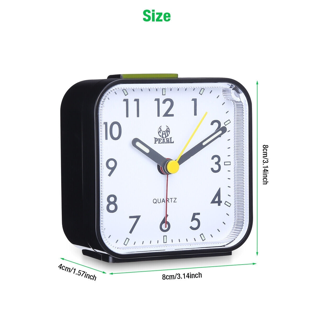 Nightlight Snooze Quiet Non Ticking Battery Powered Desk Alarm Clock