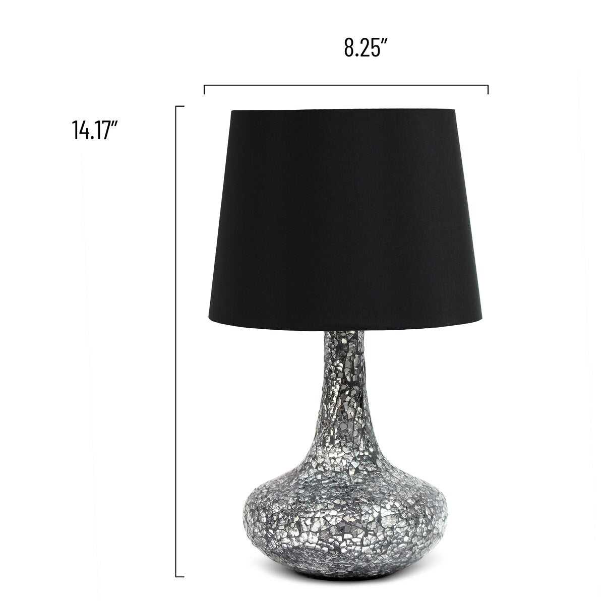 Creekwood Home 14.17 Patchwork Crystal Glass Table Lamp - 14.17