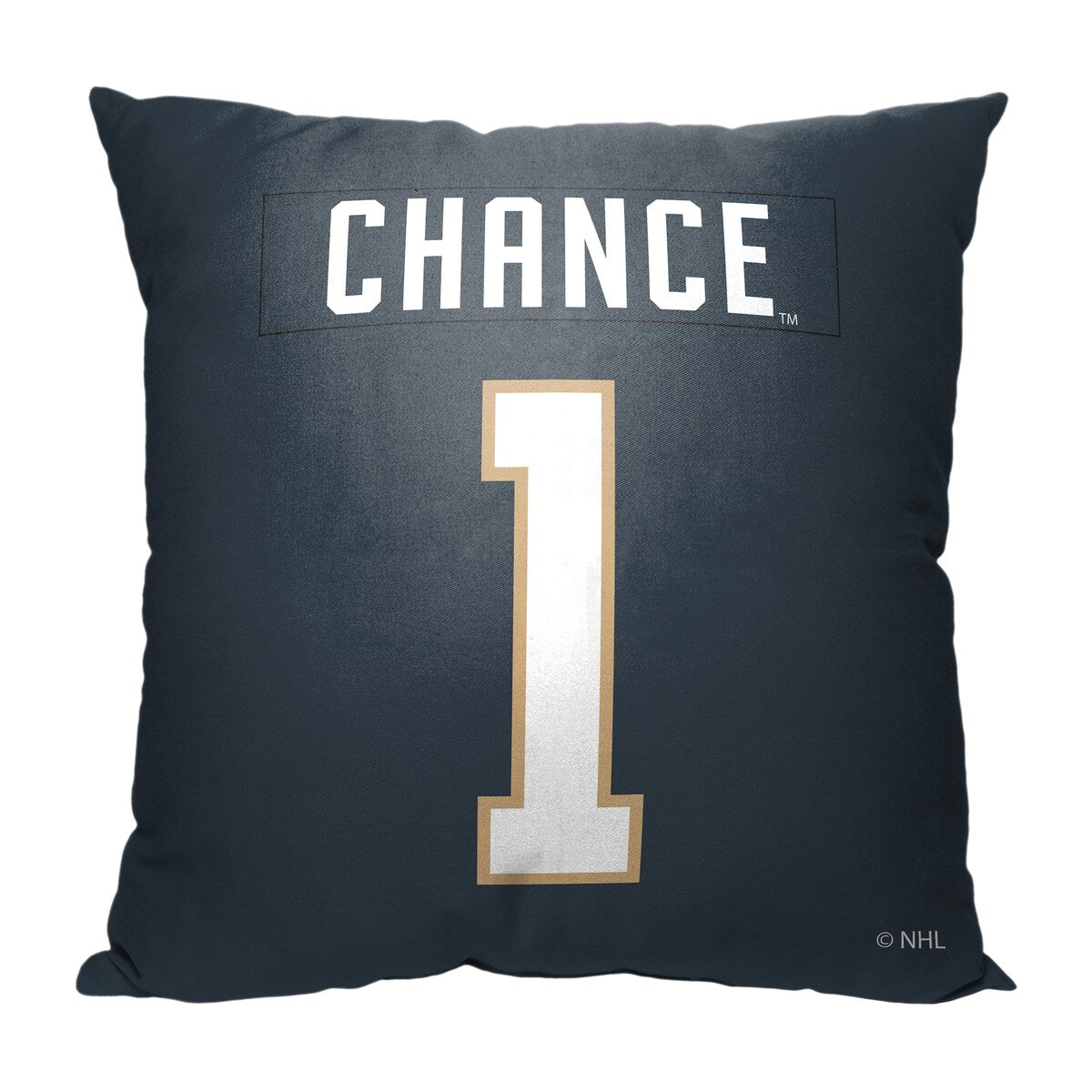 NHL Mascot Love Golden Knights Printed Throw Pillow - Black