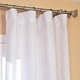 Exclusive Fabrics Signature Purity White French Linen Sheer Curtain Panel