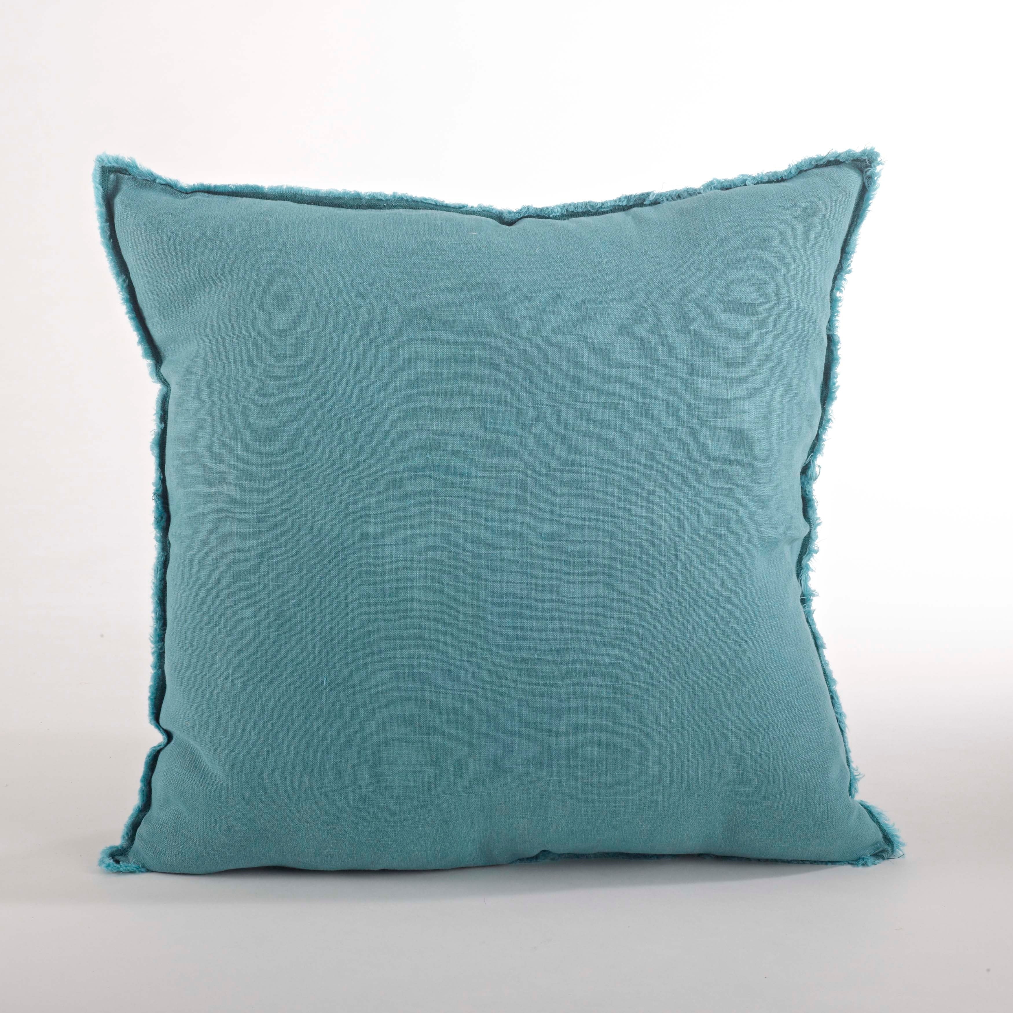 Fringed Design Down-Filled Throw Pillow