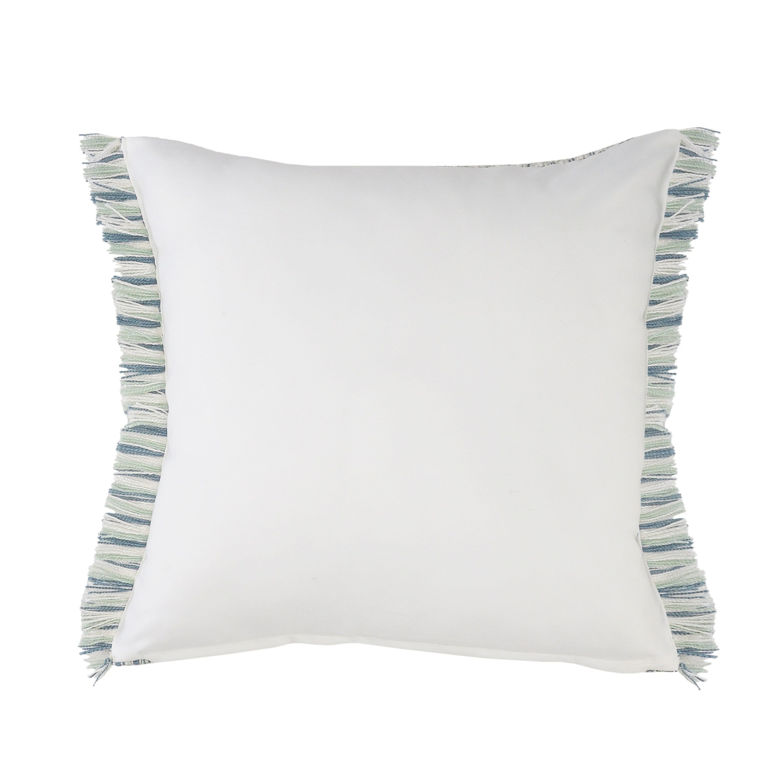 Sevita Interwoven Coastal Delight Fringed Throw Pillow