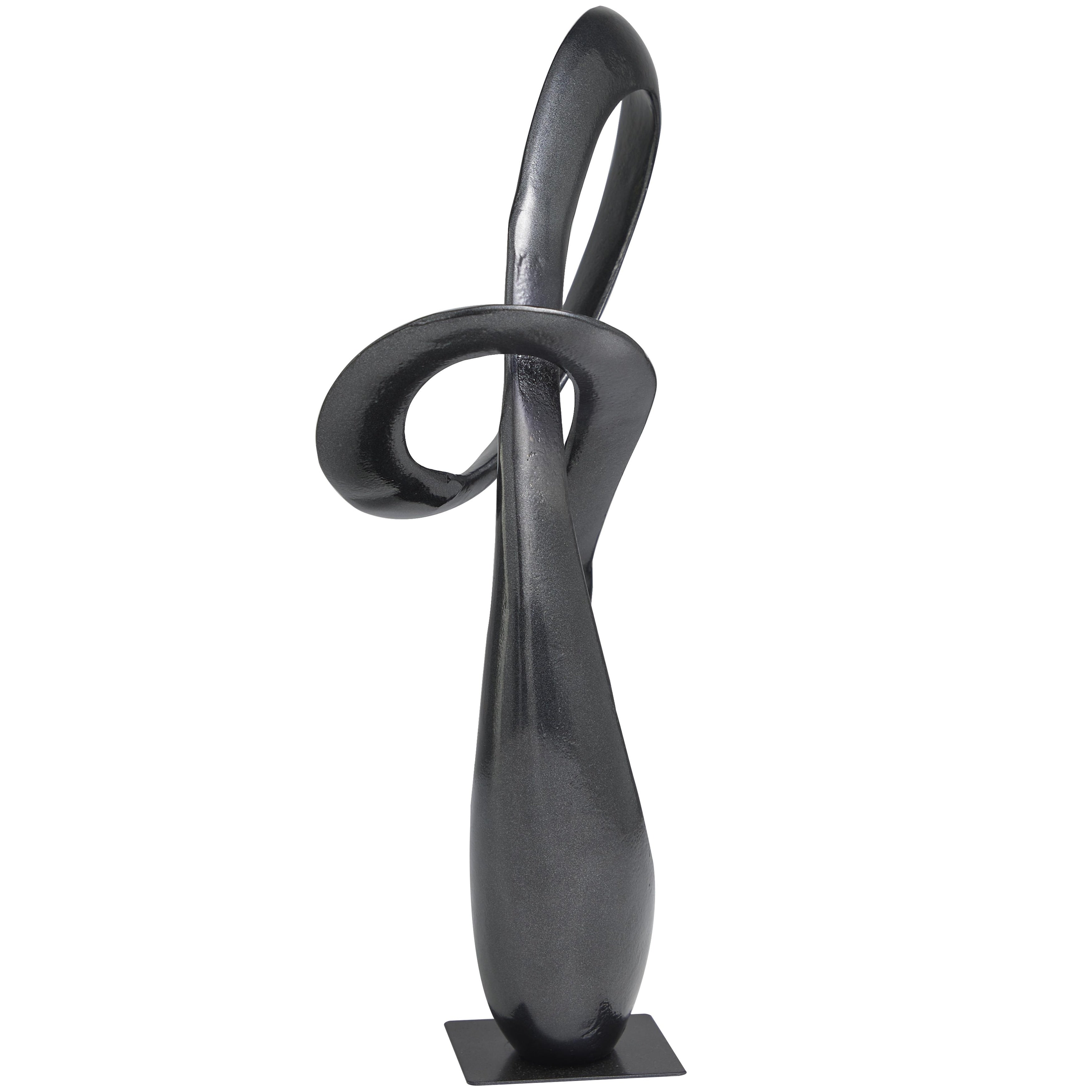 Dark Gray or Gold Aluminum Metal Abstract Decorative Sculpture