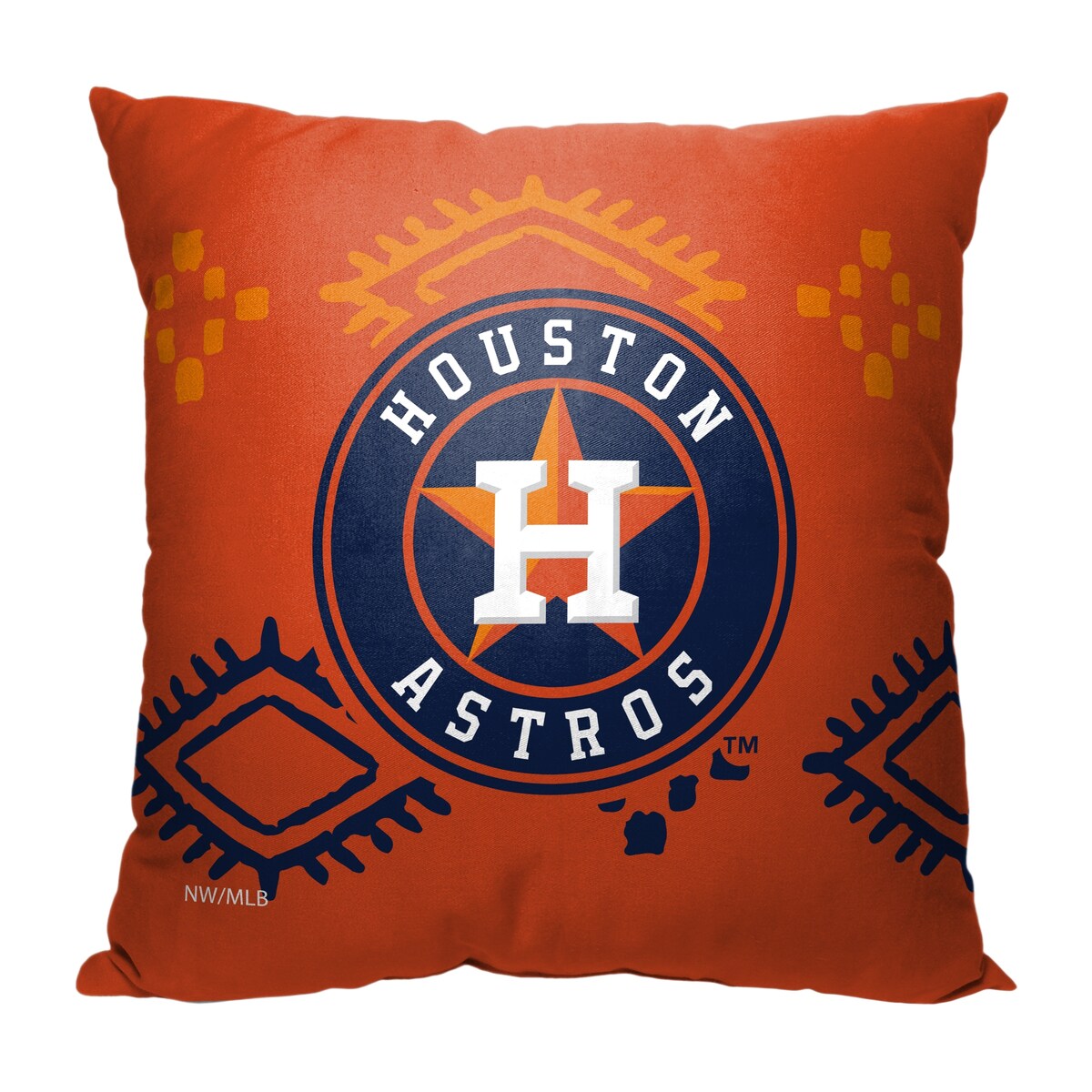 MLB Houston Astros Candy Skull 18 Inch Throw Pillow