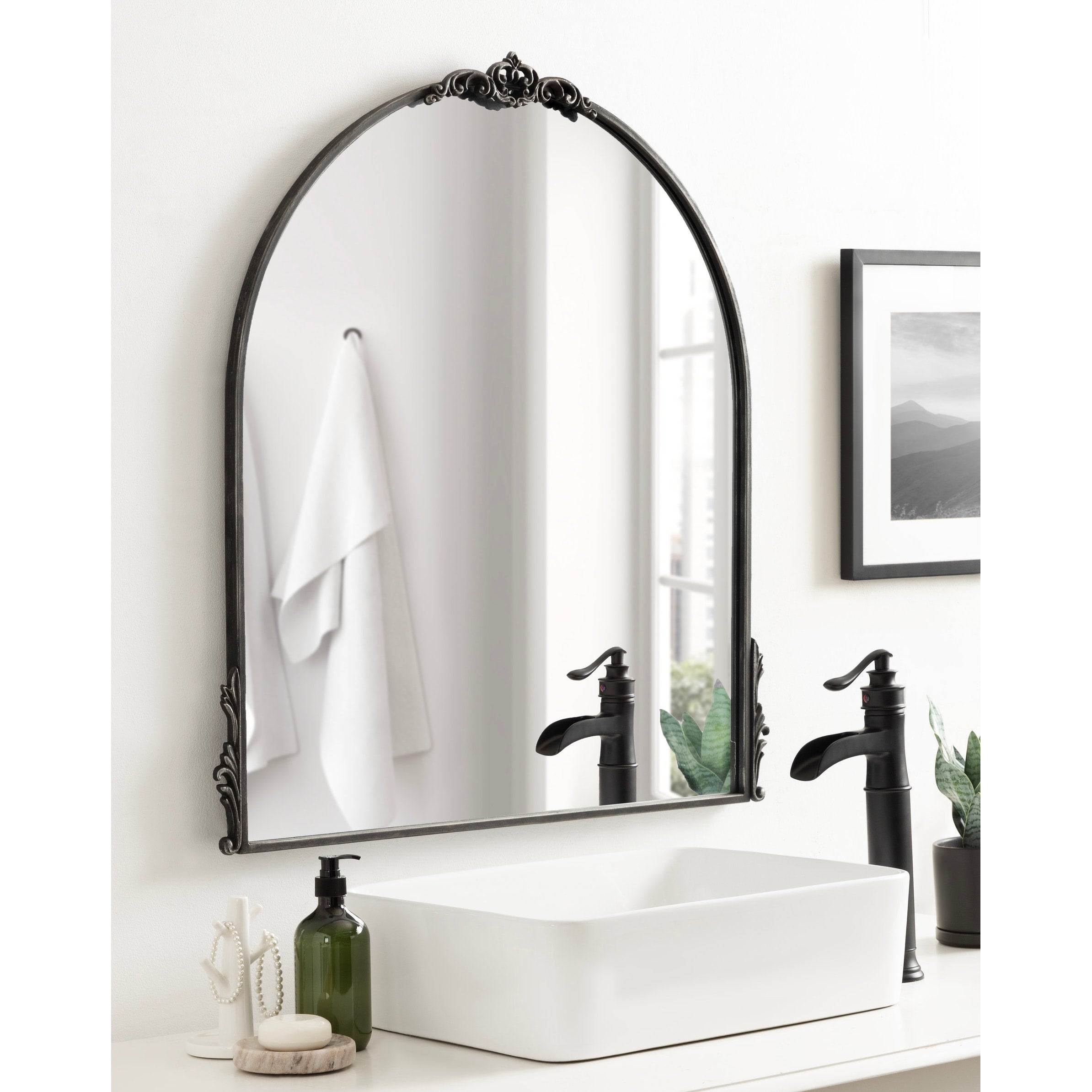 Kate and Laurel Myrcelle Decorative Framed Wall Mirror