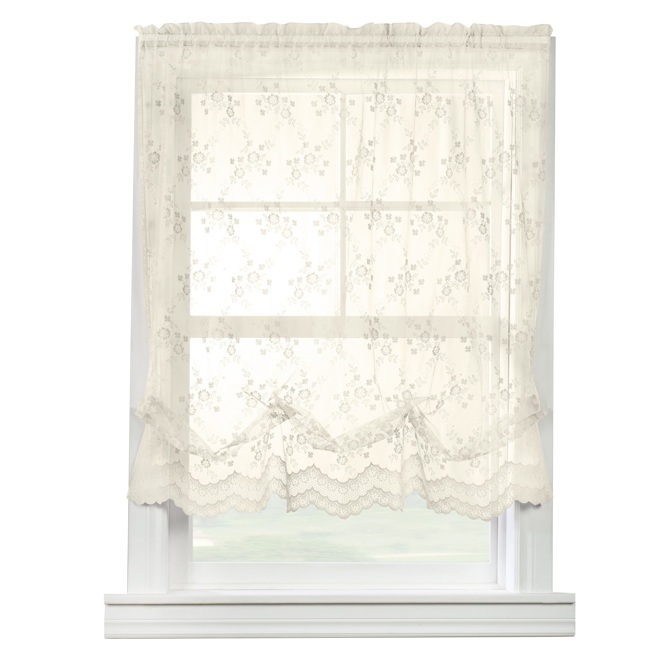 Mona Lisa Jacquard Lace Window Curtain Panel by Habitat