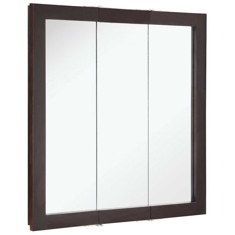 Design House Ventura Espresso Bathroom Medicine Cabinet Mirror