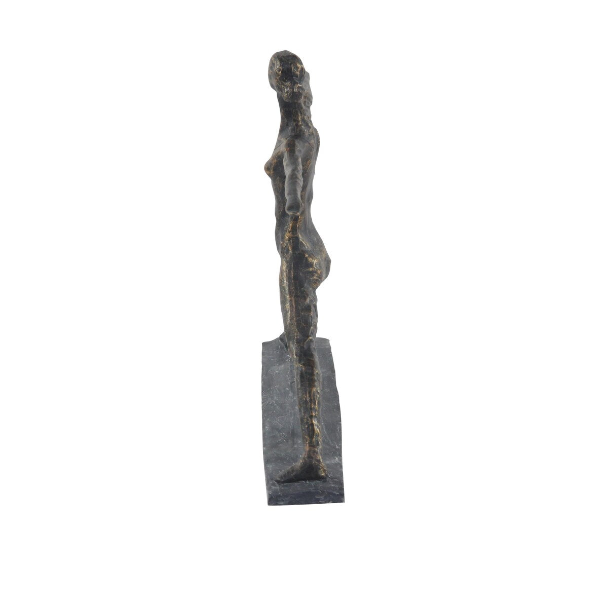 Polystone Yoga Decorative Sculpture - Brass - Roche River Decor