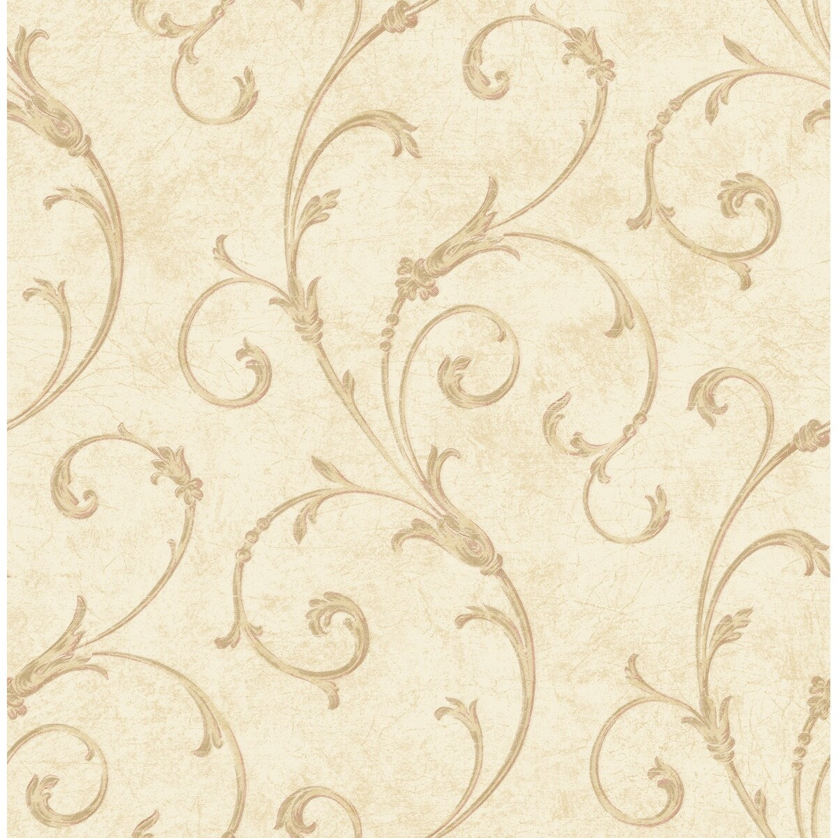 Seabrook Designs Glanville Scrolls Unpasted Wallpaper