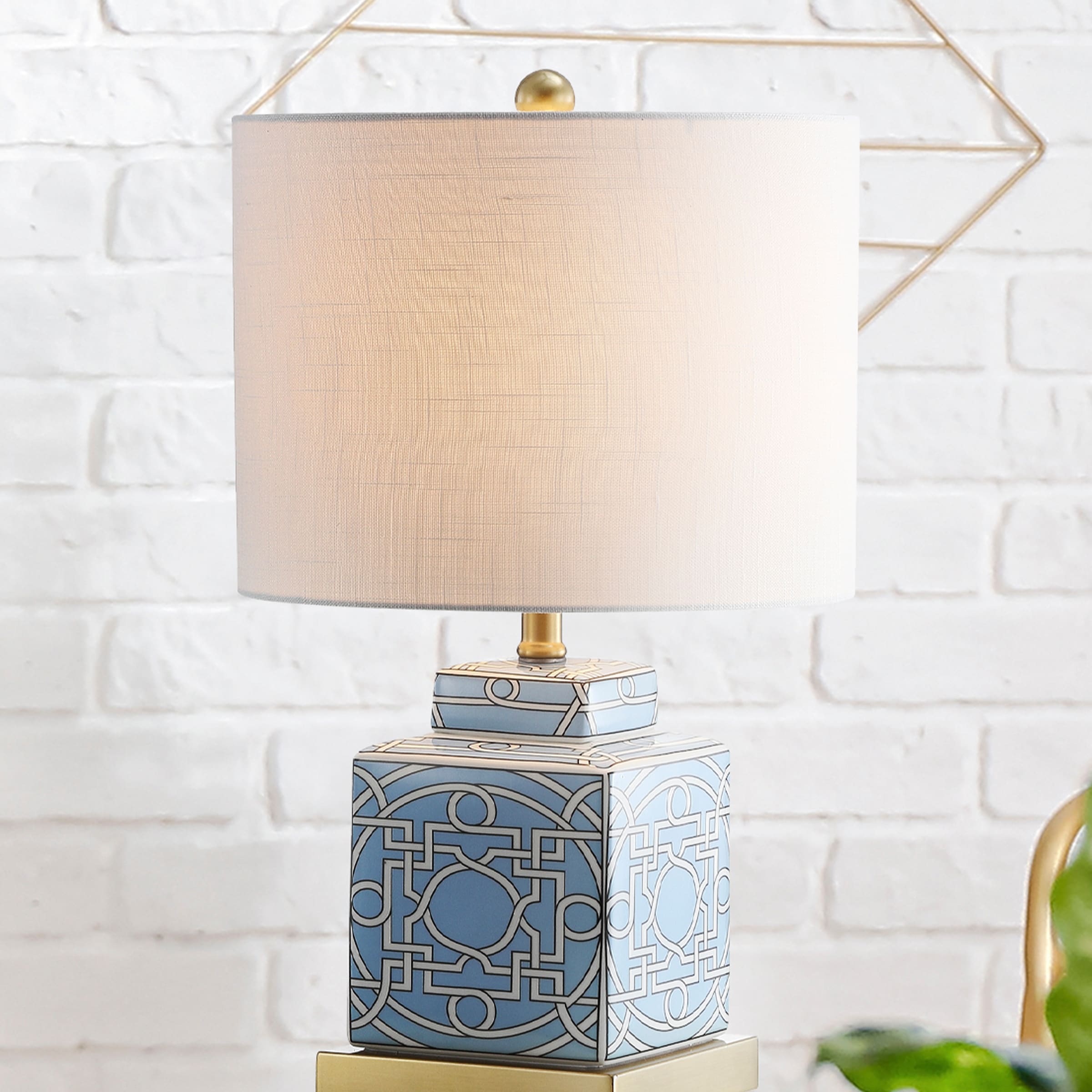 Stockholm 22 Ceramic/Metal Ginger Jar LED Table Lamp, by JONATHAN Y