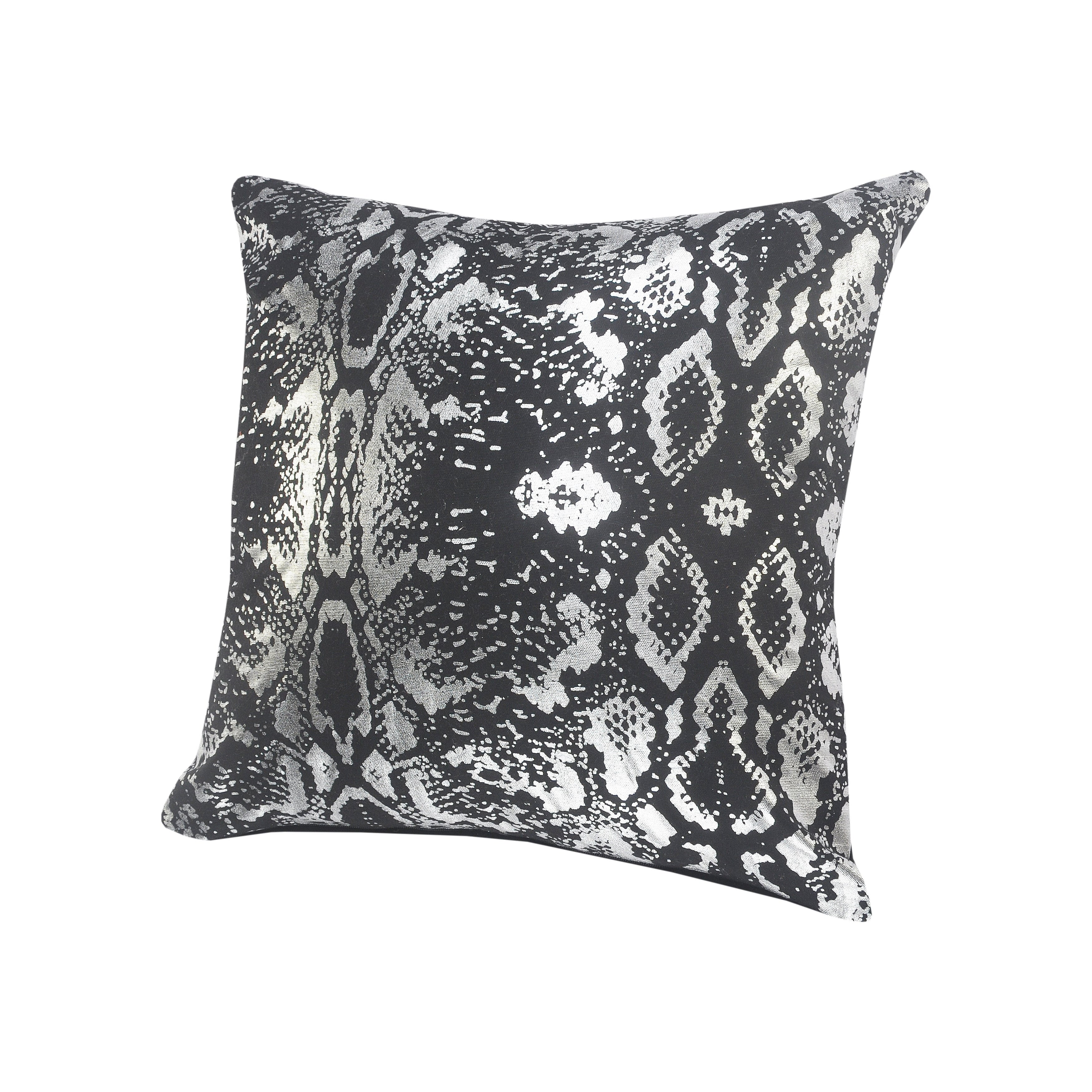 Sevita Metallic Snakeskin Throw Pillow, Single or Set of 2