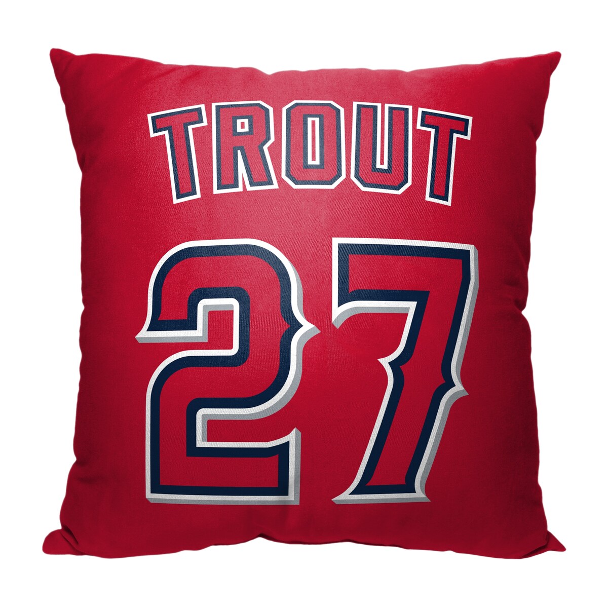 MLB Los Angeles Angels Mike Trout 18 Inch Throw Pillow