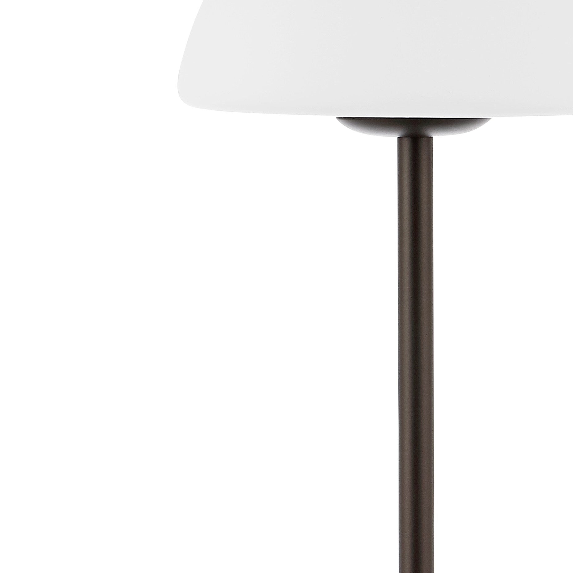 Carson 12.5 Modern Minimalist Iron Wireless Rechargeable Integrated LED Table Lamp, Nickel/White by JONATHAN Y