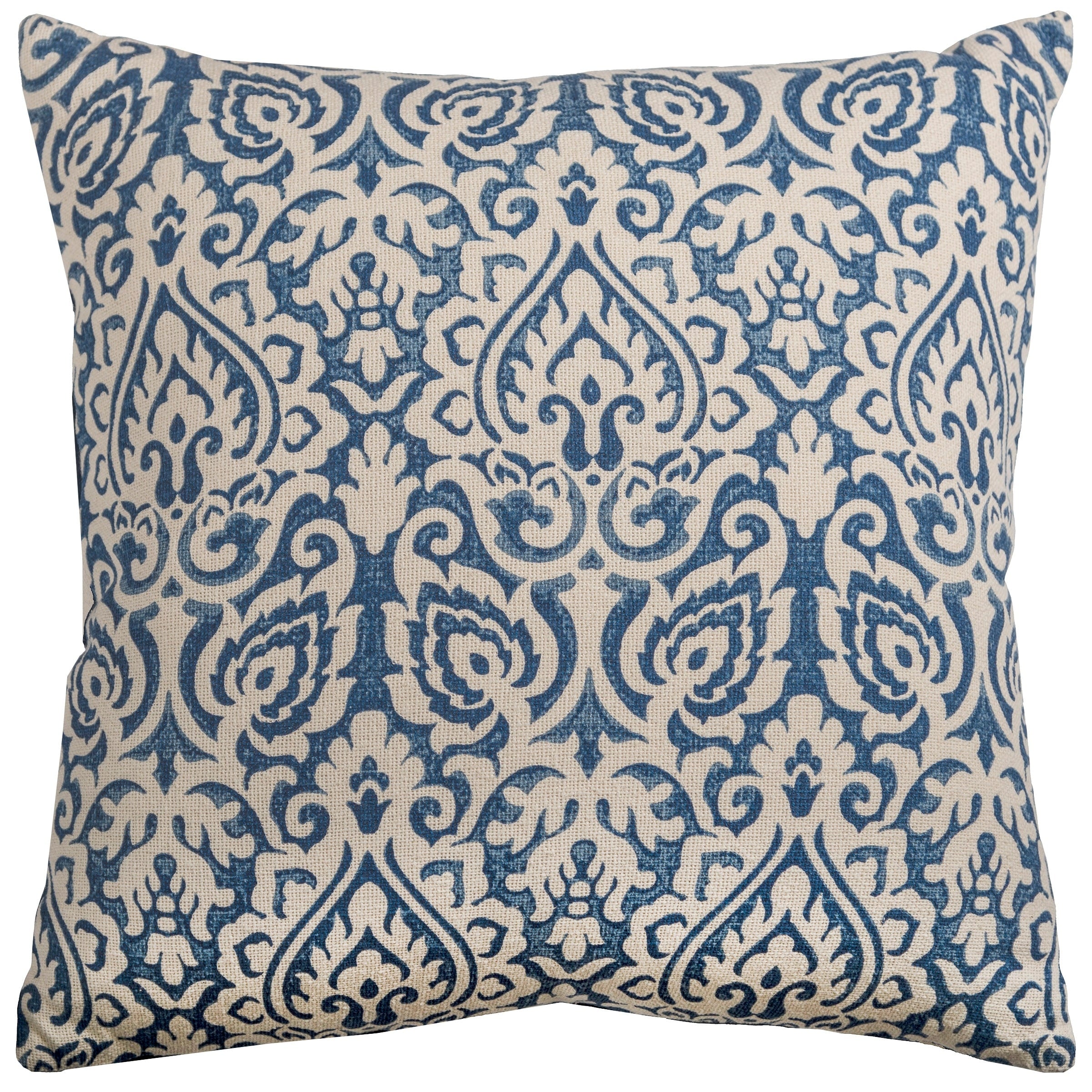 Rizzy Home Distressed Damask Print Throw Pillow Cover