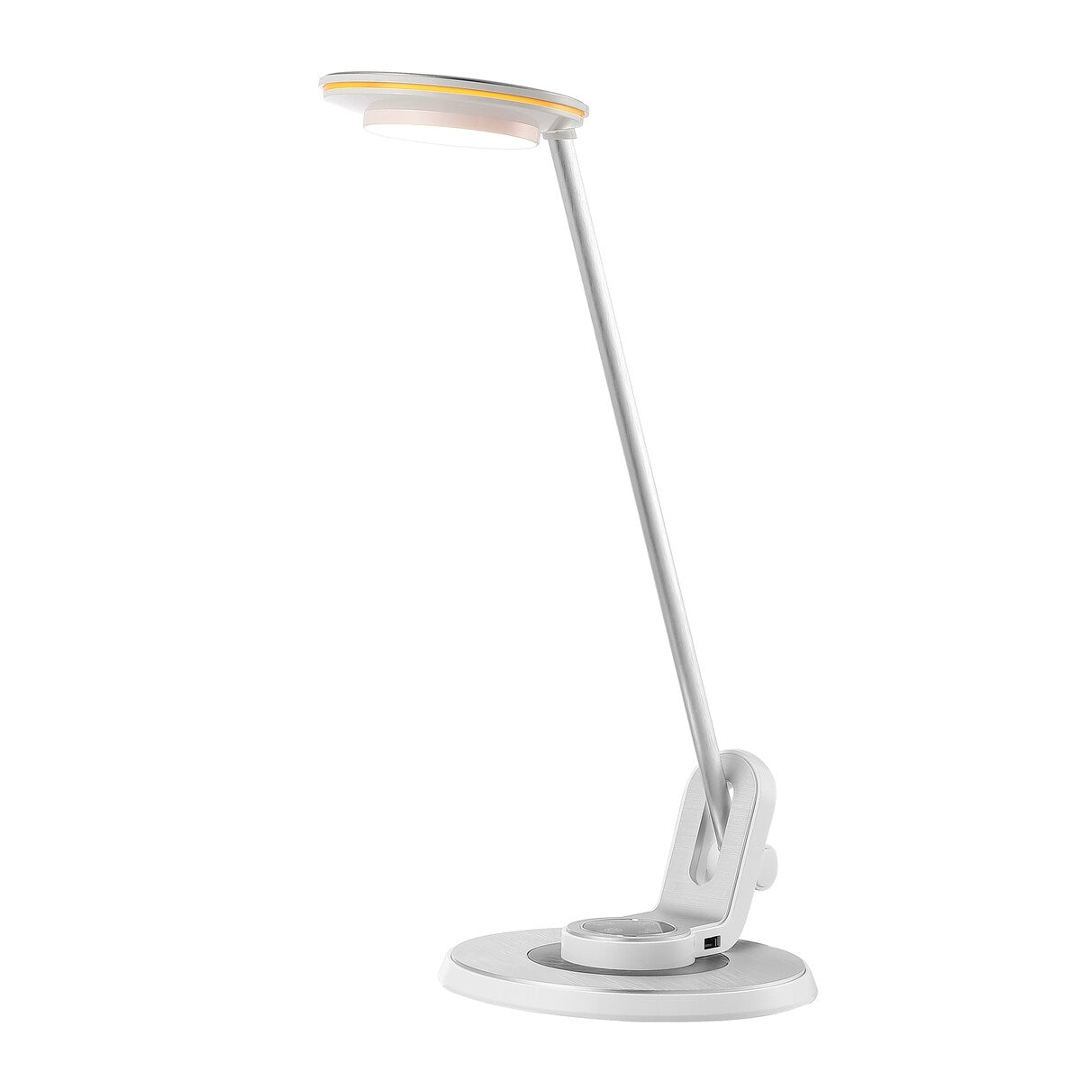 Gaines 18.5 Aluminum Contemporary Minimalist Adjustable Dimmable USB Charging LED Task Lamp, Black by JONATHAN Y