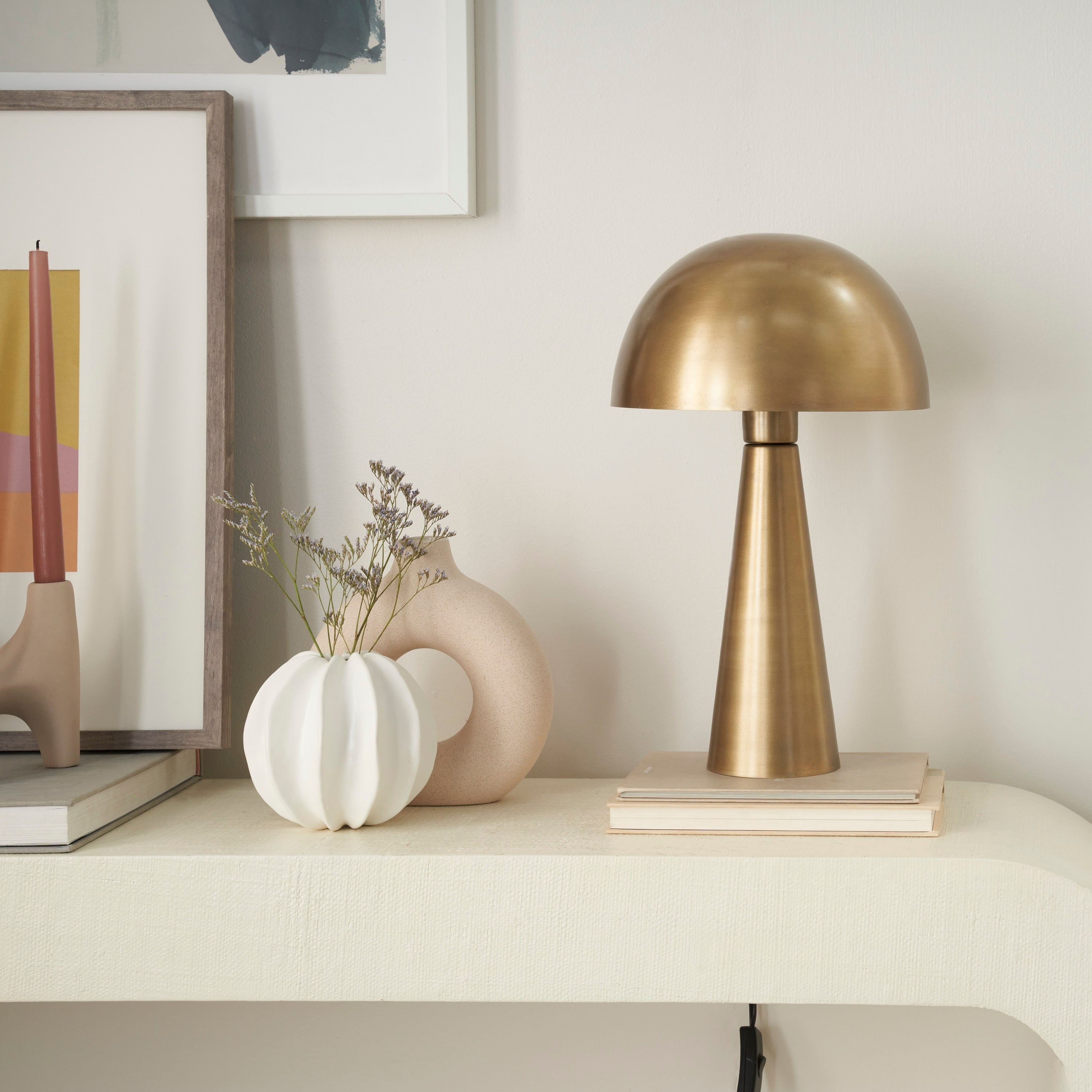 Nourison 16 Mid-Century Mushroom Table Lamp