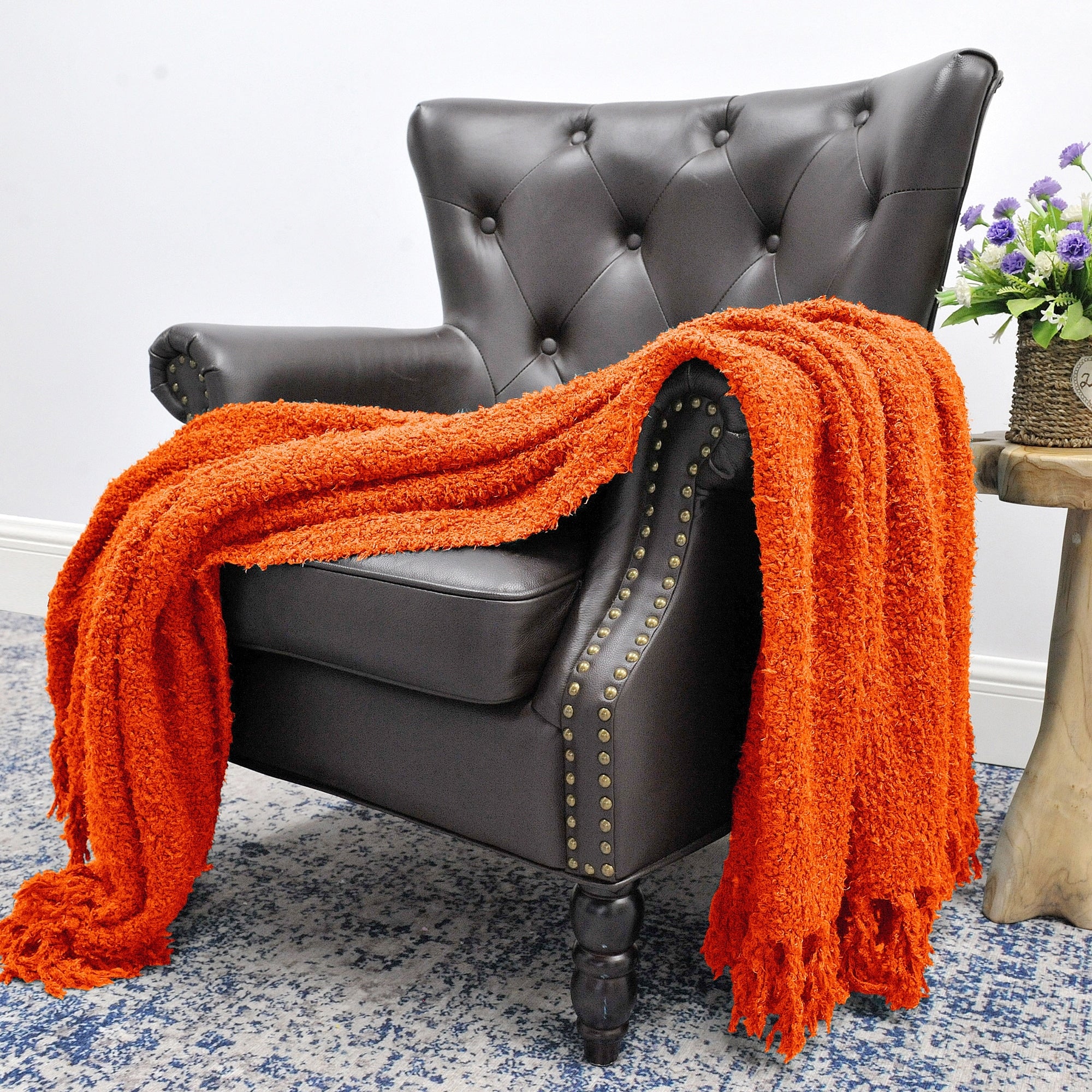 Fluffy Woven Throw