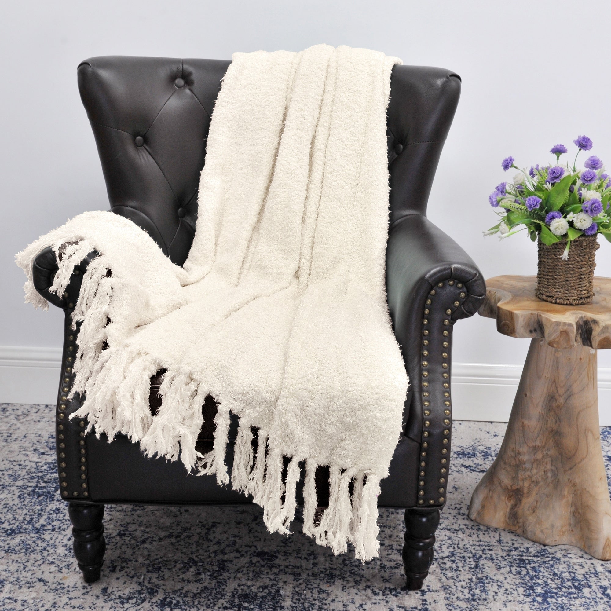 Fluffy Woven Throw