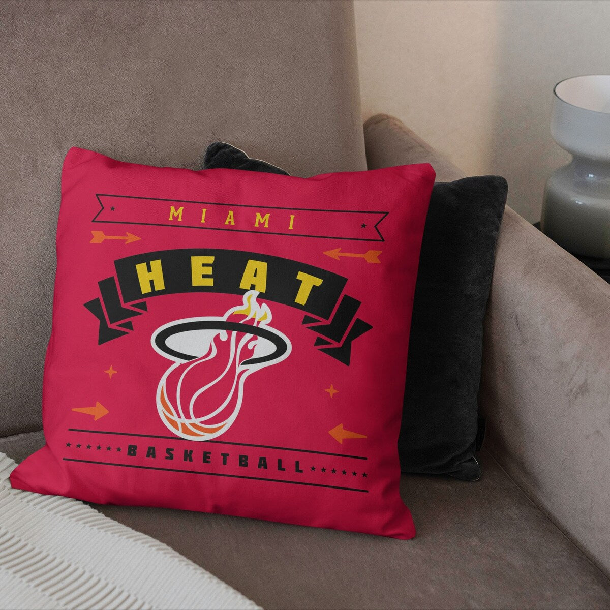 NBA Miami Heat Hardwood Classic 18 Inch Throw Pillow